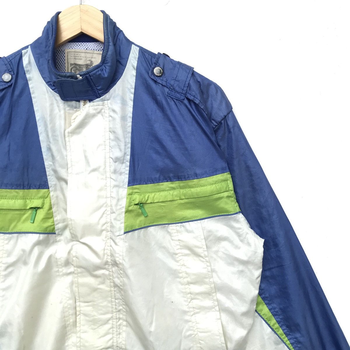 Japanese Brand × Vintage Vintage Kawasaki Jacket Sweatshirt Logo Spell Out Size US L / EU 52-54 / 3 - 2 Thumbnail