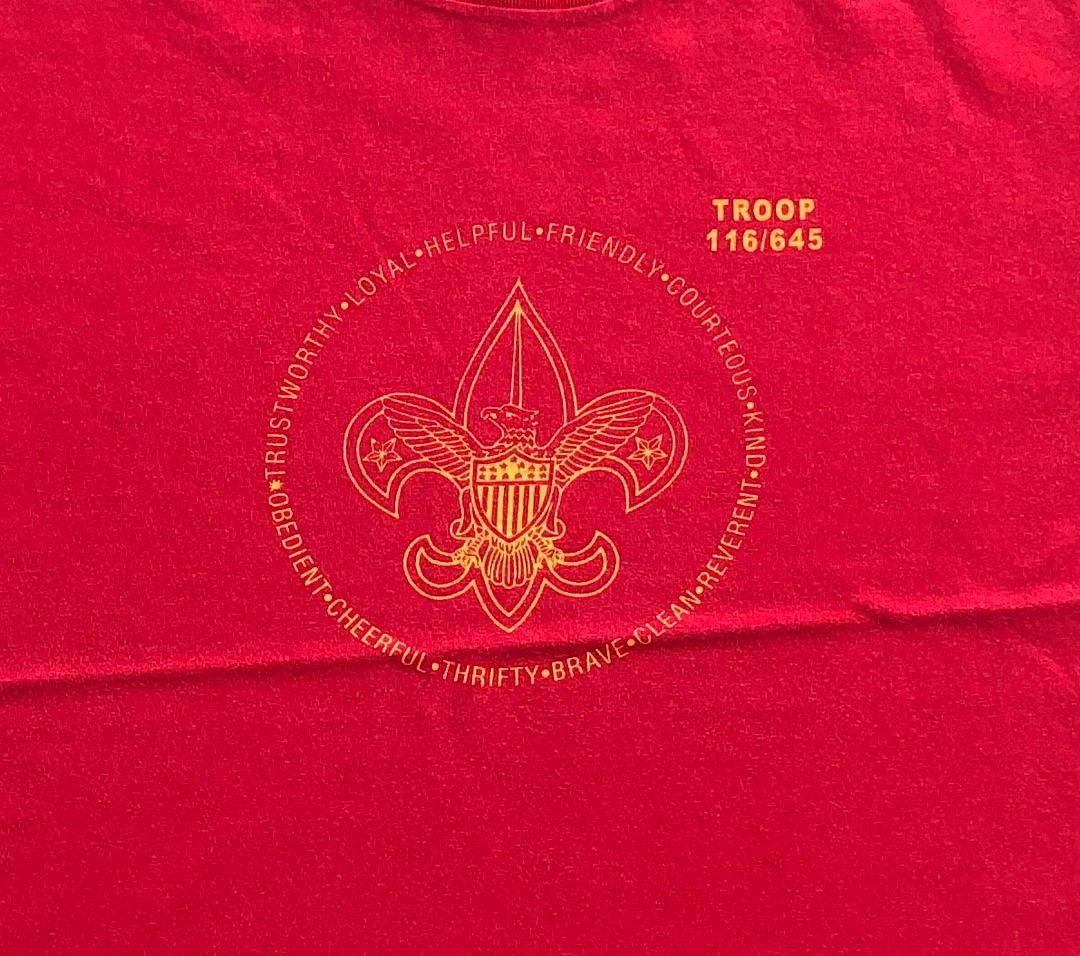 Fruit Of The Loom × Vintage vintage tee Boy Scout Usa C17 Size US L / EU 52-54 / 3 - 2 Thumbnail