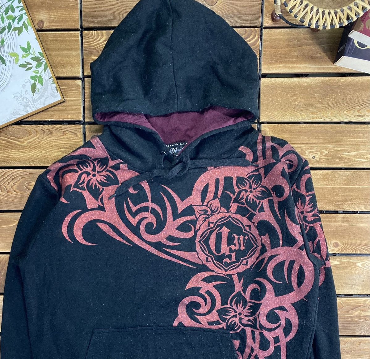 Japanese Brand × Vintage Vintage Japanese Brand Tatoo Art Eastern Tiding Hoodie M Size US M / EU 48-50 / 2 - 7 Thumbnail