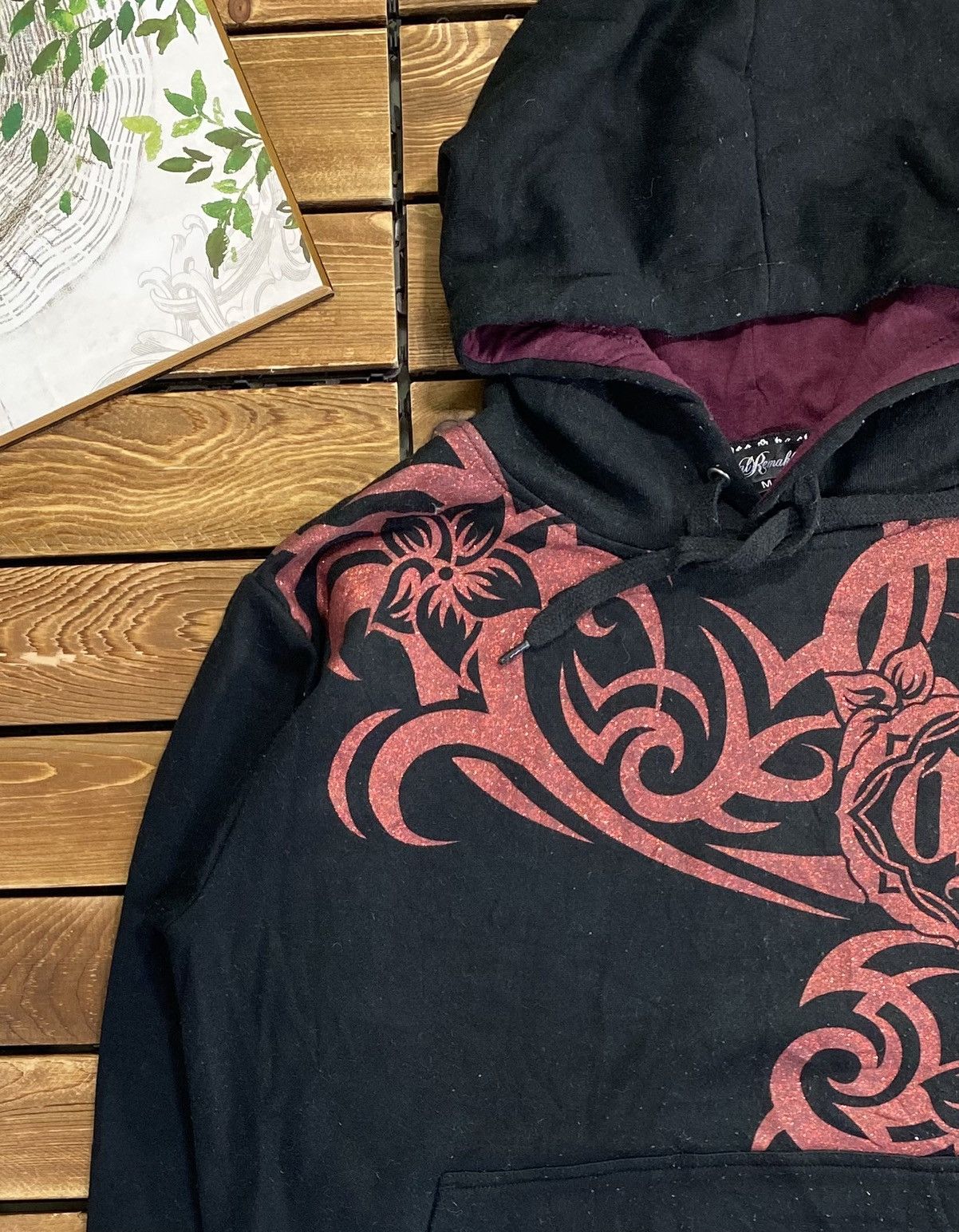 Japanese Brand × Vintage Vintage Japanese Brand Tatoo Art Eastern Tiding Hoodie M Size US M / EU 48-50 / 2 - 6 Thumbnail