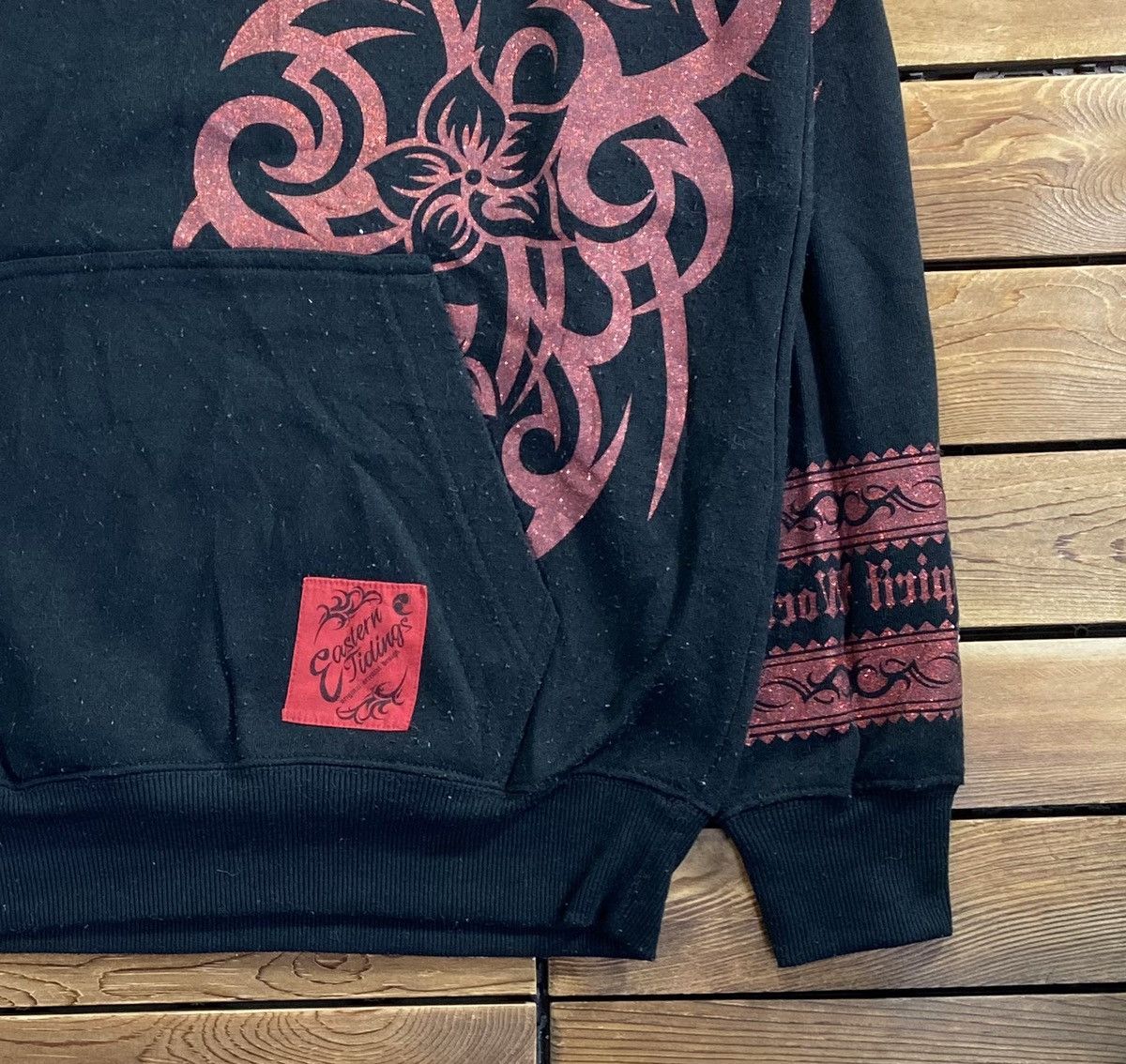 Japanese Brand × Vintage Vintage Japanese Brand Tatoo Art Eastern Tiding Hoodie M Size US M / EU 48-50 / 2 - 3 Thumbnail