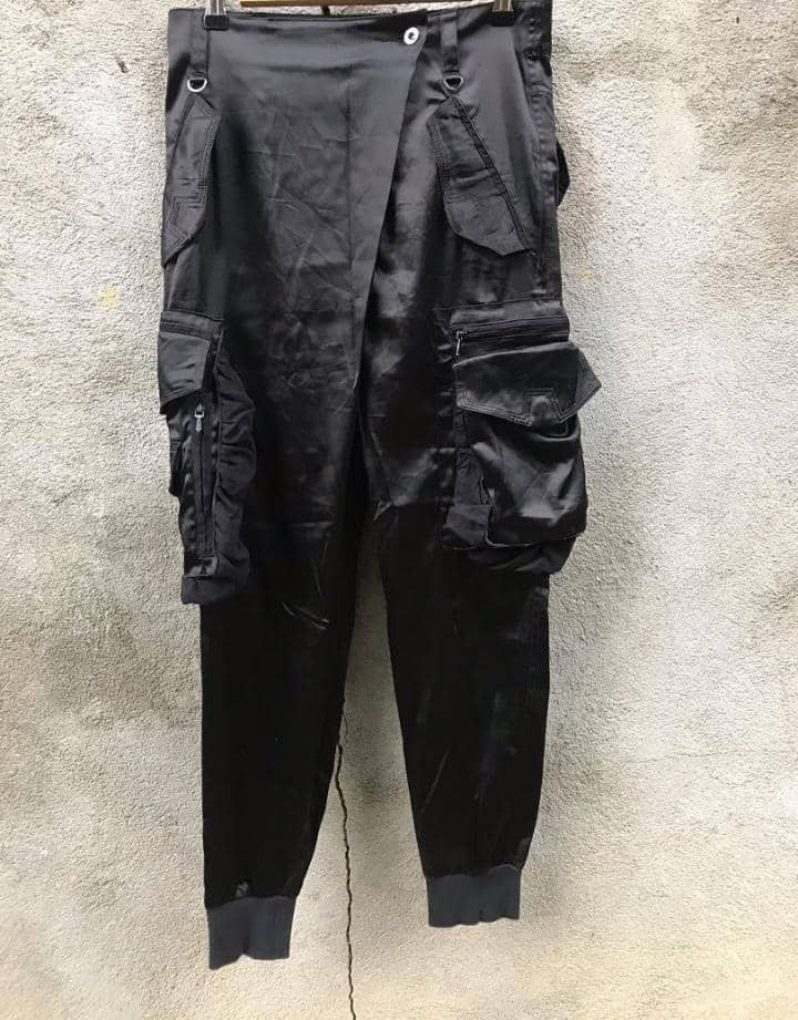 Japanese Brand Vintage Johnny Wolf Asymmetrical Pants Like Acronym Size US 30 / EU 46 - 3 Thumbnail