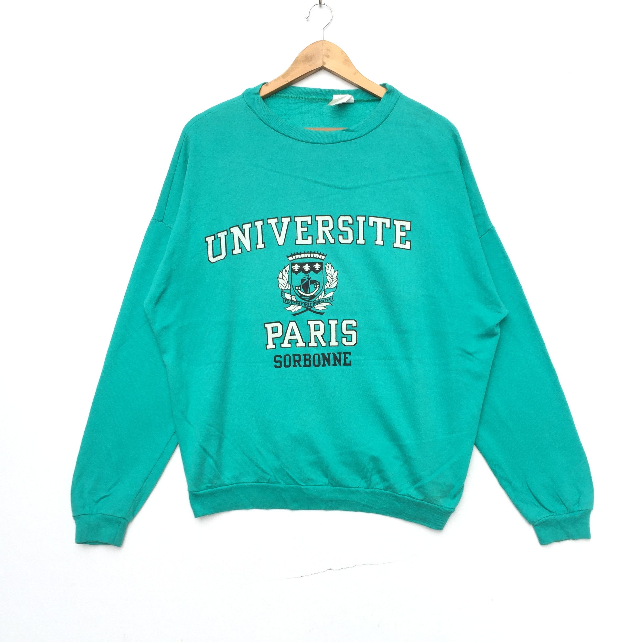 Vintage Vintage Universite Paris Sweatshirt Fashion Basketball Size US L / EU 52-54 / 3 - 1 Thumbnail