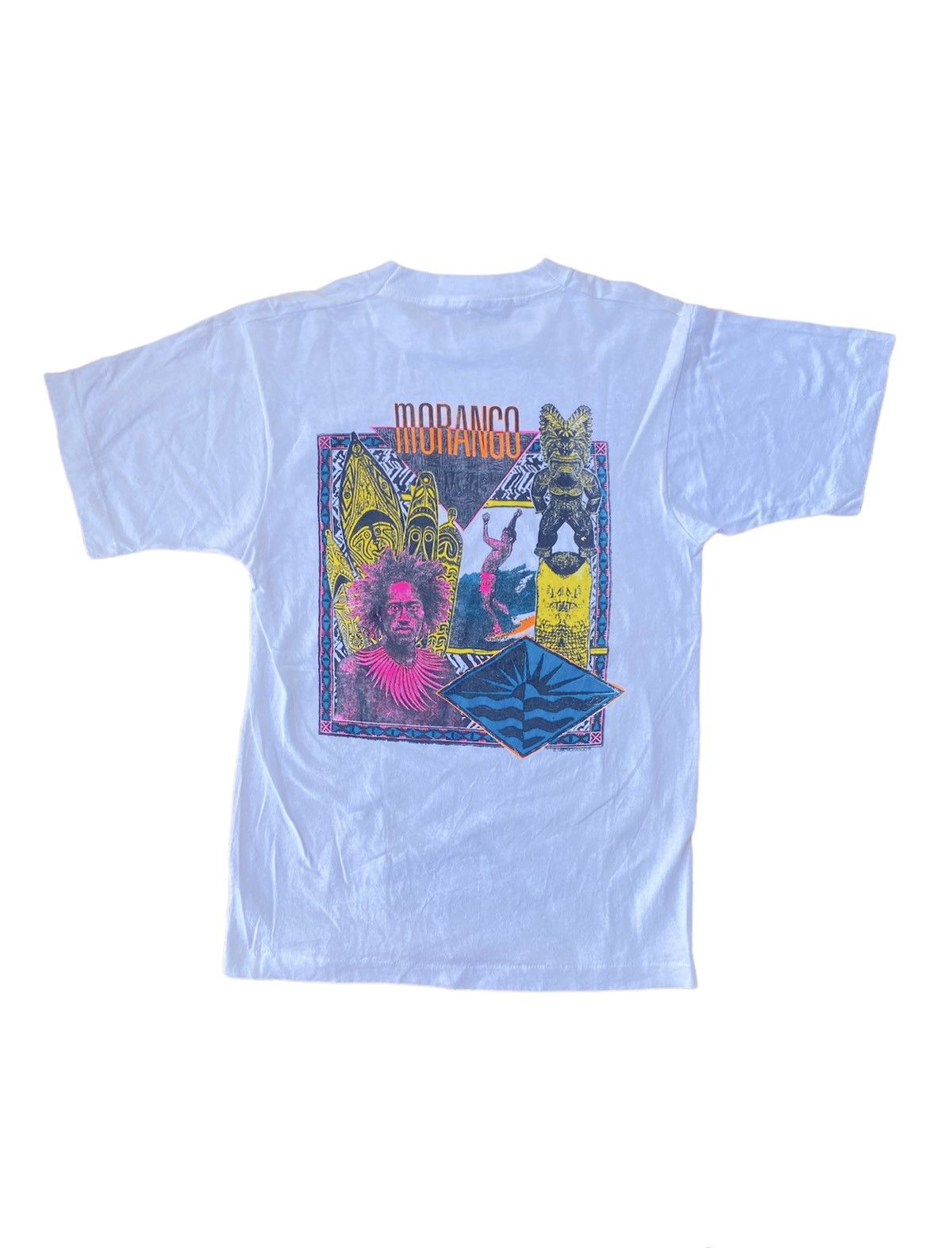 Fruit Of The Loom × Vintage Vintage 90s Fruit Of The Loom Shirt Morango Tribe Surfing Size US M / EU 48-50 / 2 - 1 Thumbnail