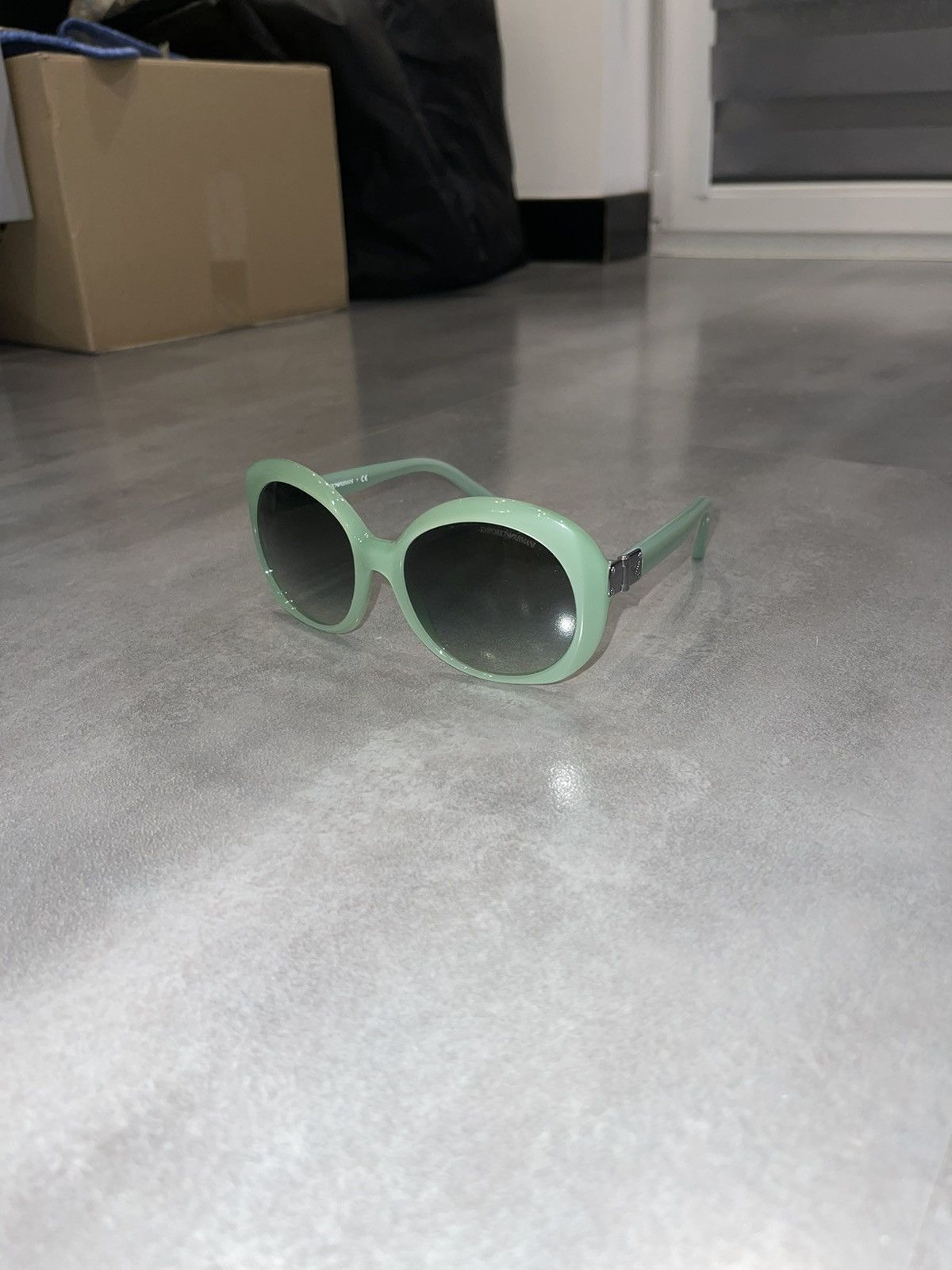 Emporio Armani Emporio Armani EA4009 5085/8E Turqoise Sunglasses Size ONE SIZE - 1 Thumbnail