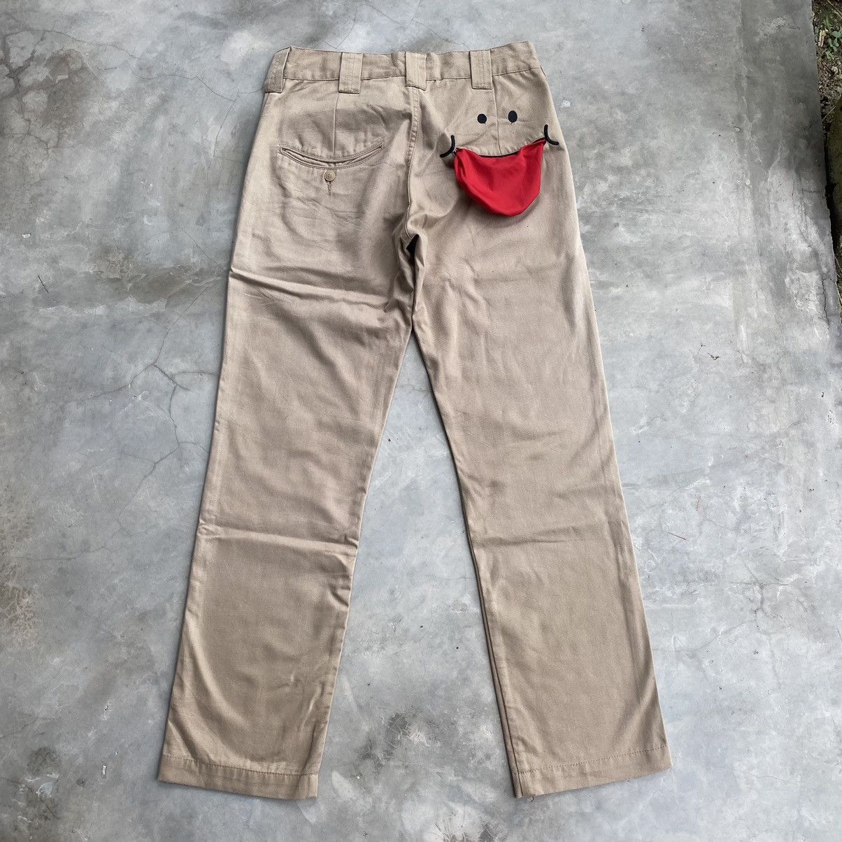 Japanese Brand × Vintage Smile pocket pants with tongue nice design Size US 31 - 1 Thumbnail