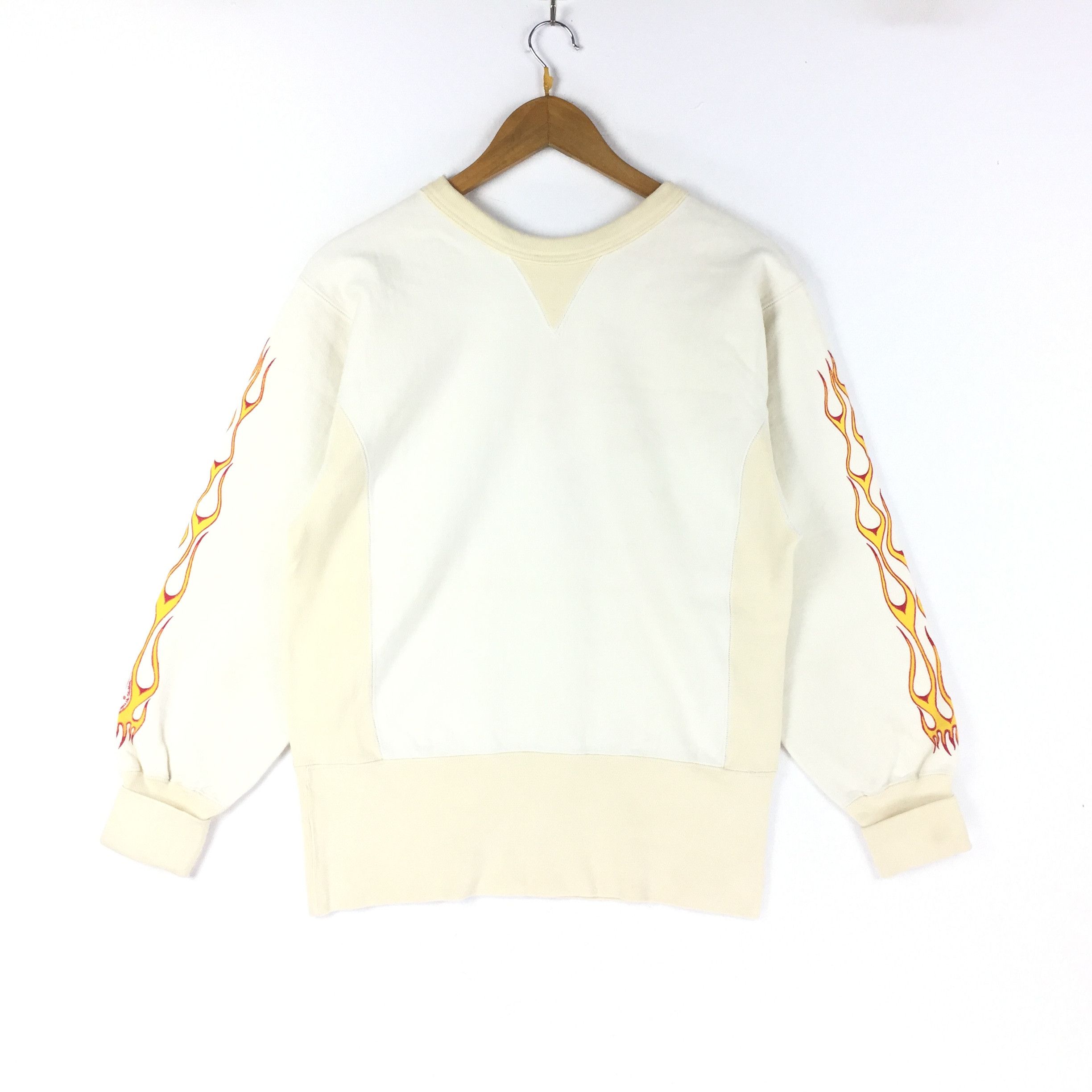 Japanese Brand × Vintage Vintahe Skateboard Thrasher Inspired flames on sleeve Size M Size US S / EU 44-46 / 1 - 6 Thumbnail