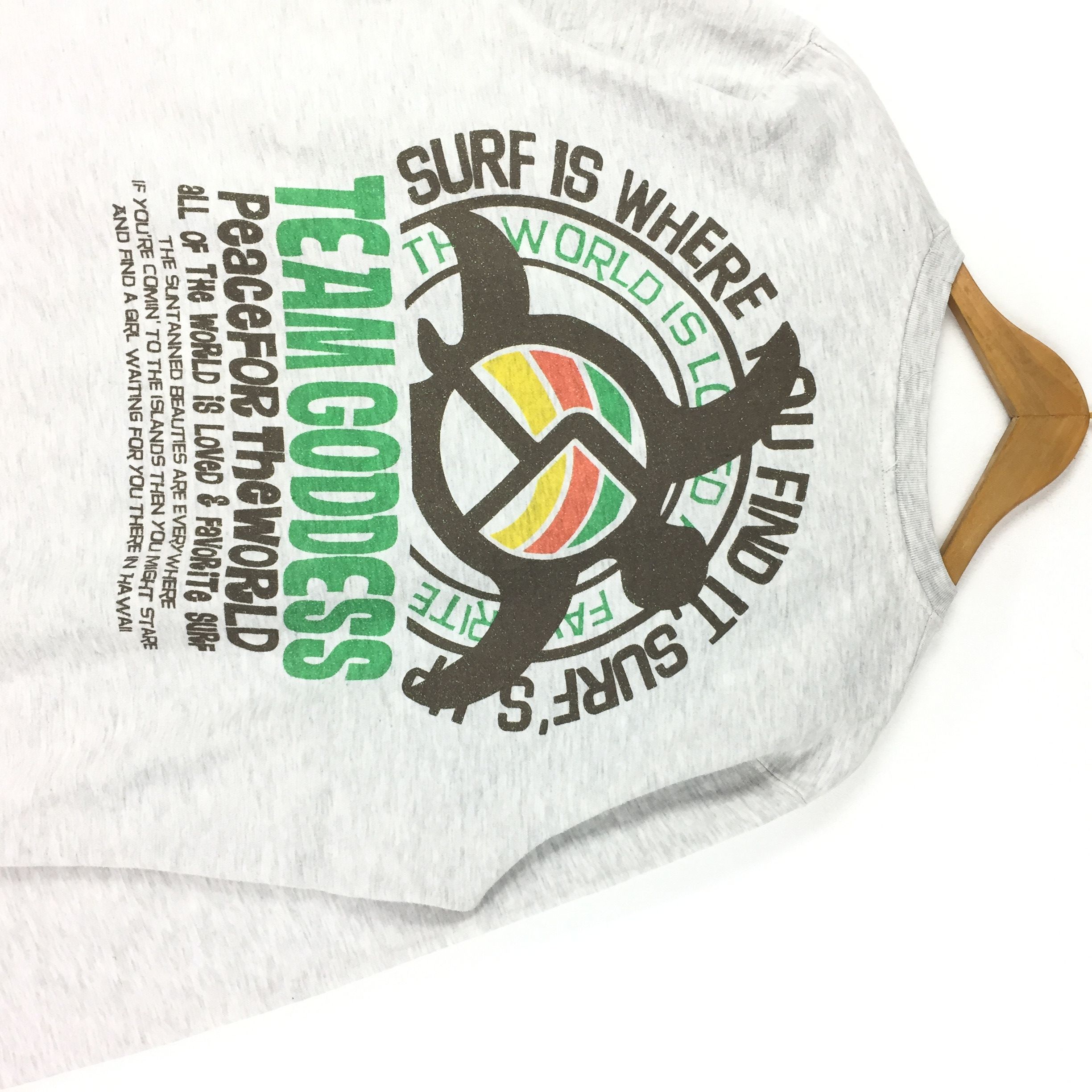 Designer × Vintage Vintage team goddess sweatshirt Surfing Size US L / EU 52-54 / 3 - 2 Thumbnail