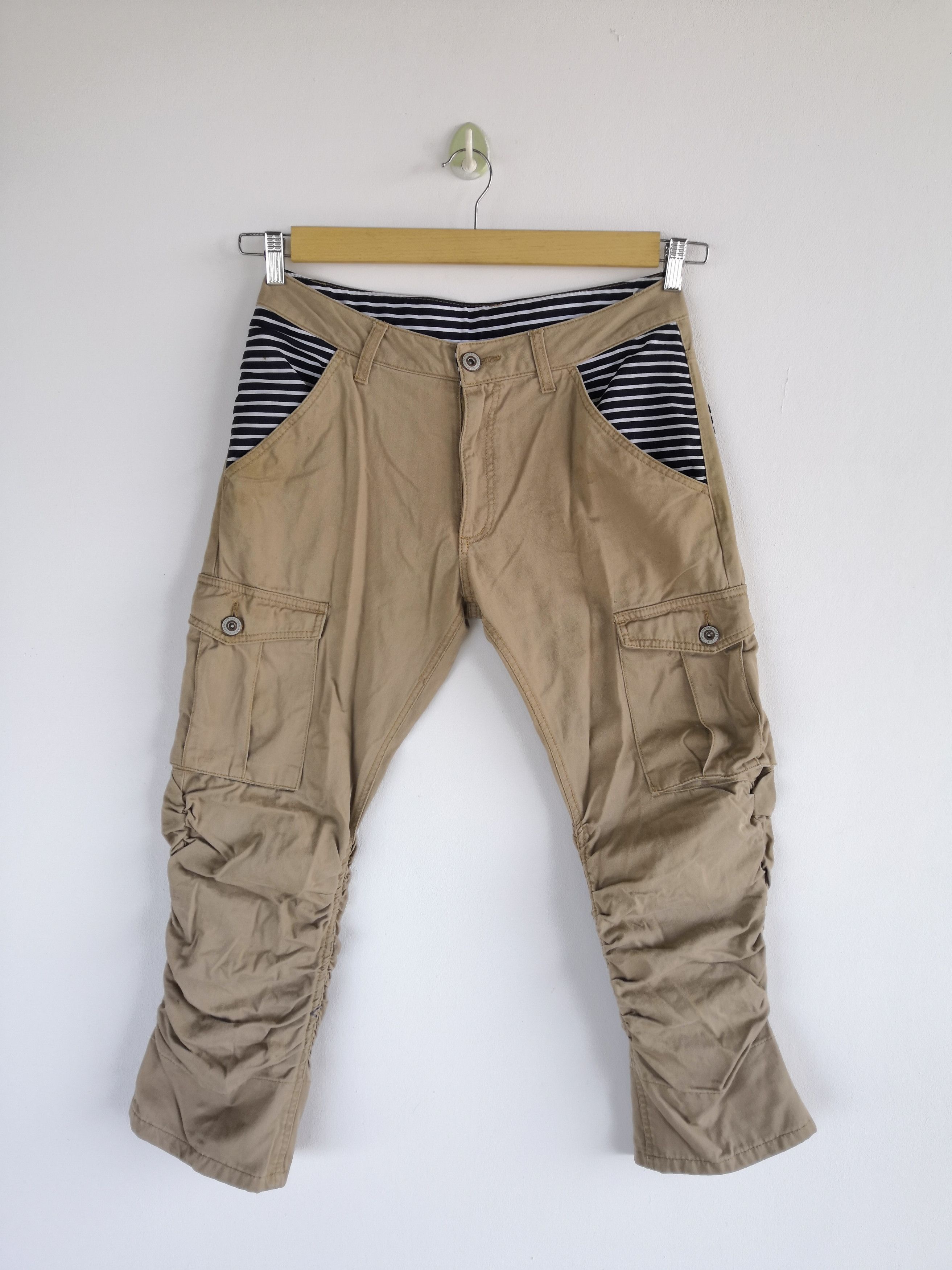 Japanese Brand × Vintage Japanese Cargo Pants Shaggy Tactical Bondage Trousers Pants Size US 30 / EU 46 - 1 Thumbnail