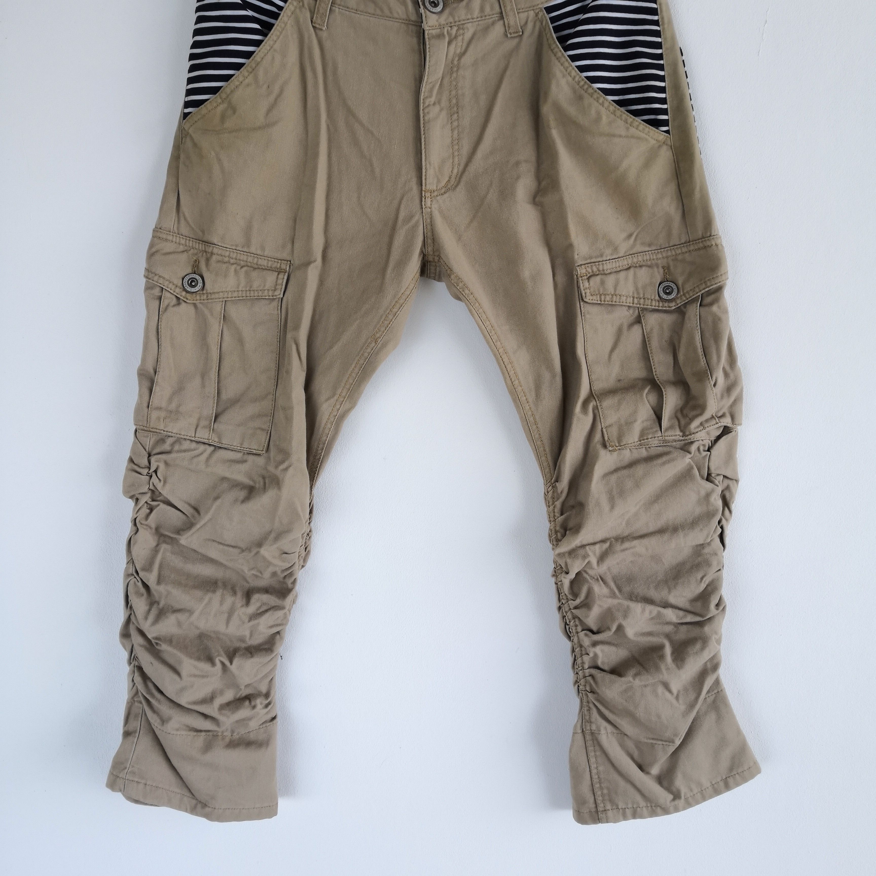 Japanese Brand × Vintage Japanese Cargo Pants Shaggy Tactical Bondage Trousers Pants Size US 30 / EU 46 - 6 Thumbnail