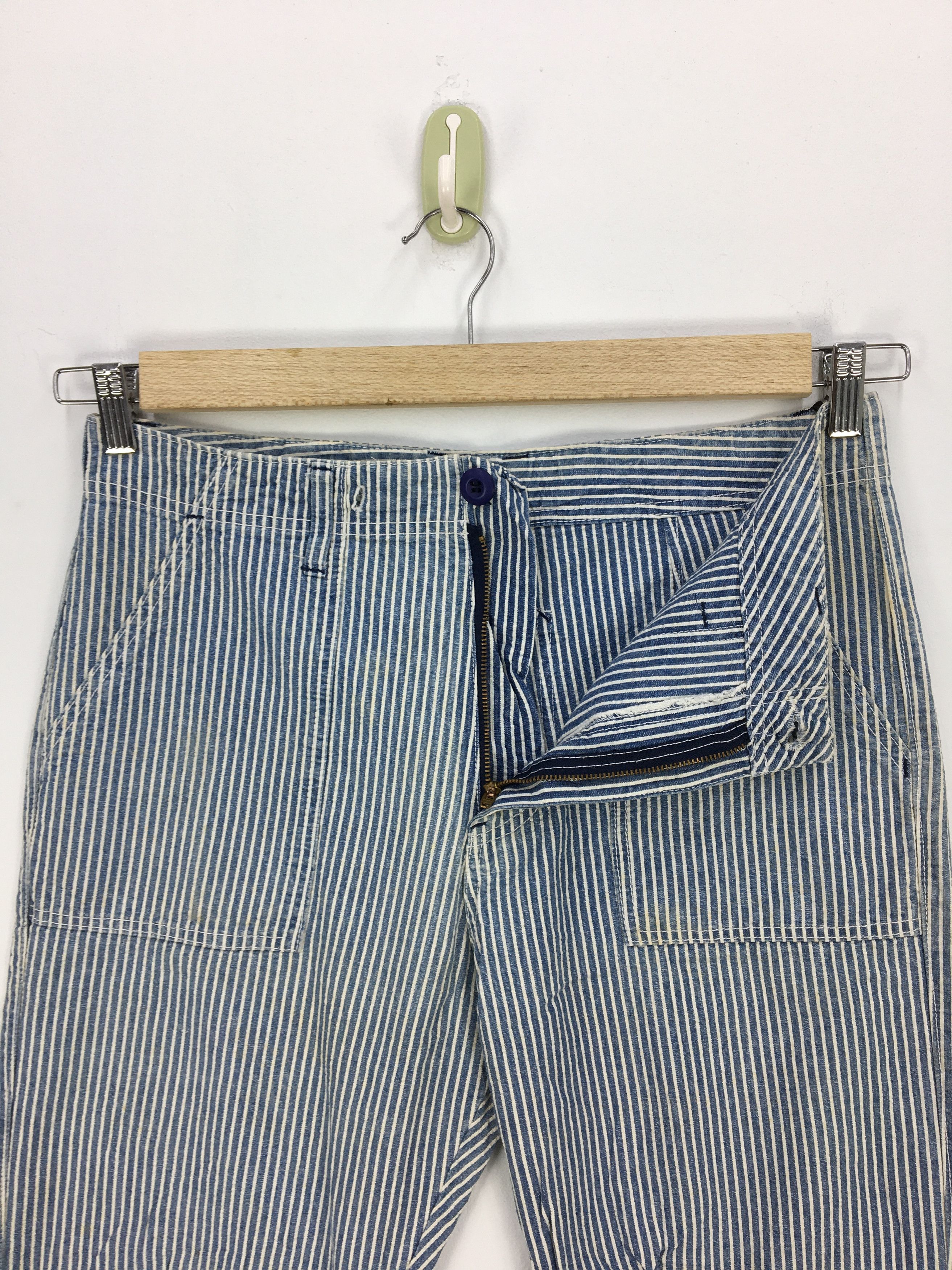Japanese Brand × Vintage Vintage Japanese Hickory Workers Painter Pants - BS47329. Size US 32 / EU 48 - 9 Thumbnail