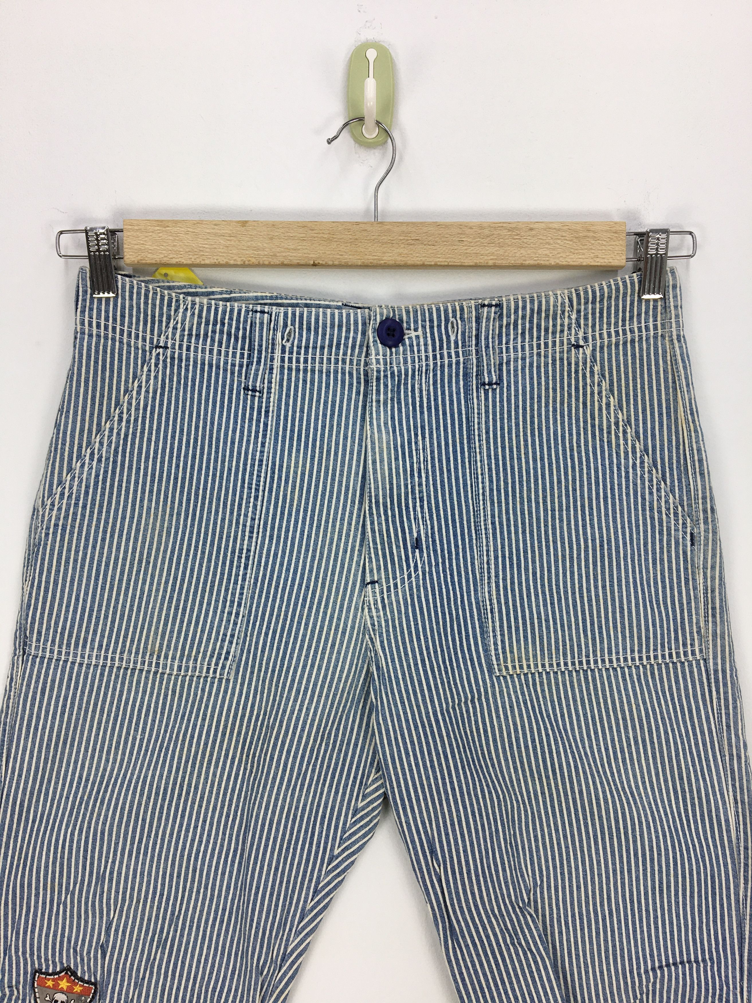 Japanese Brand × Vintage Vintage Japanese Hickory Workers Painter Pants - BS47329. Size US 32 / EU 48 - 7 Thumbnail
