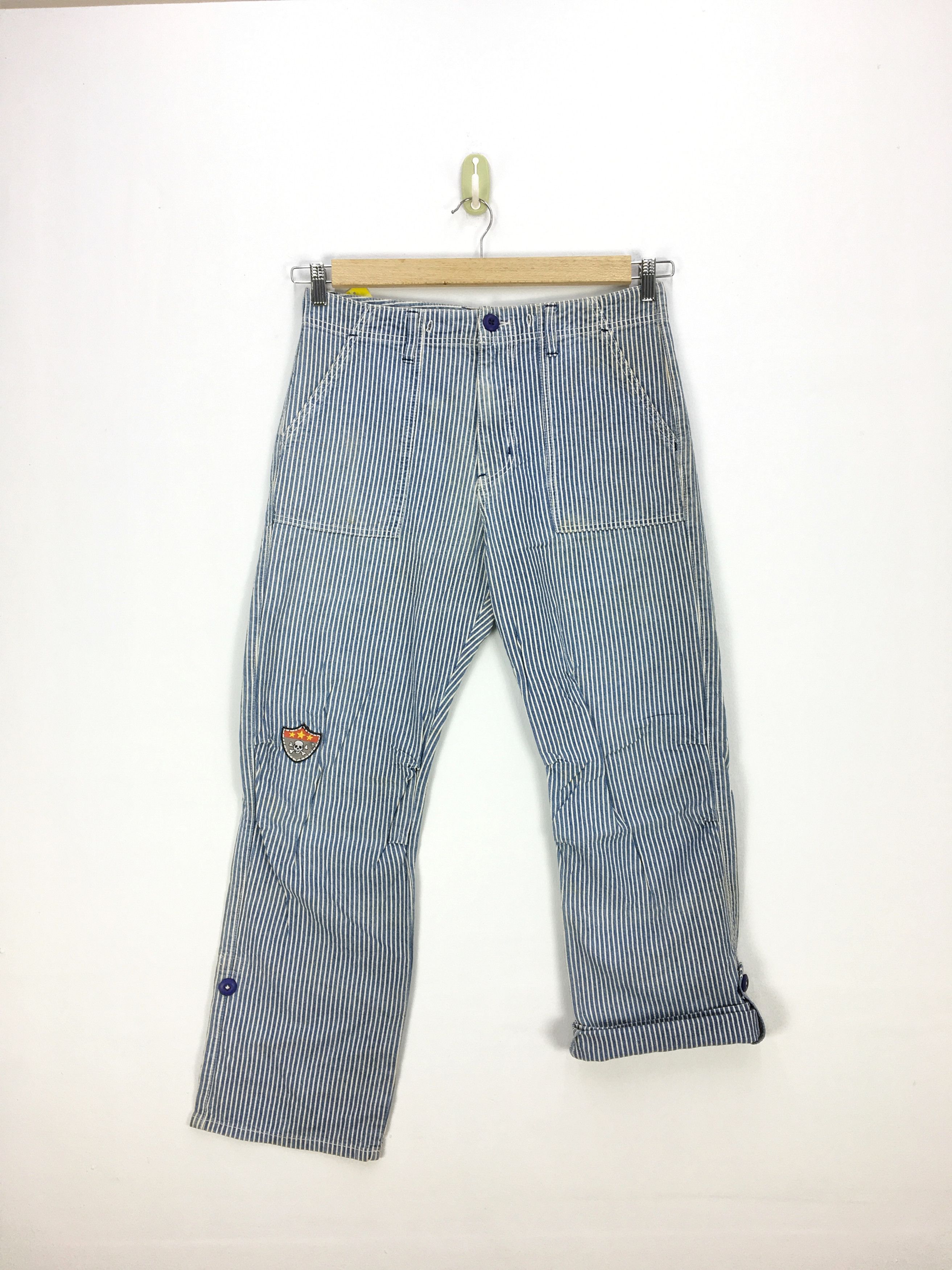 Japanese Brand × Vintage Vintage Japanese Hickory Workers Painter Pants - BS47329. Size US 32 / EU 48 - 2 Thumbnail