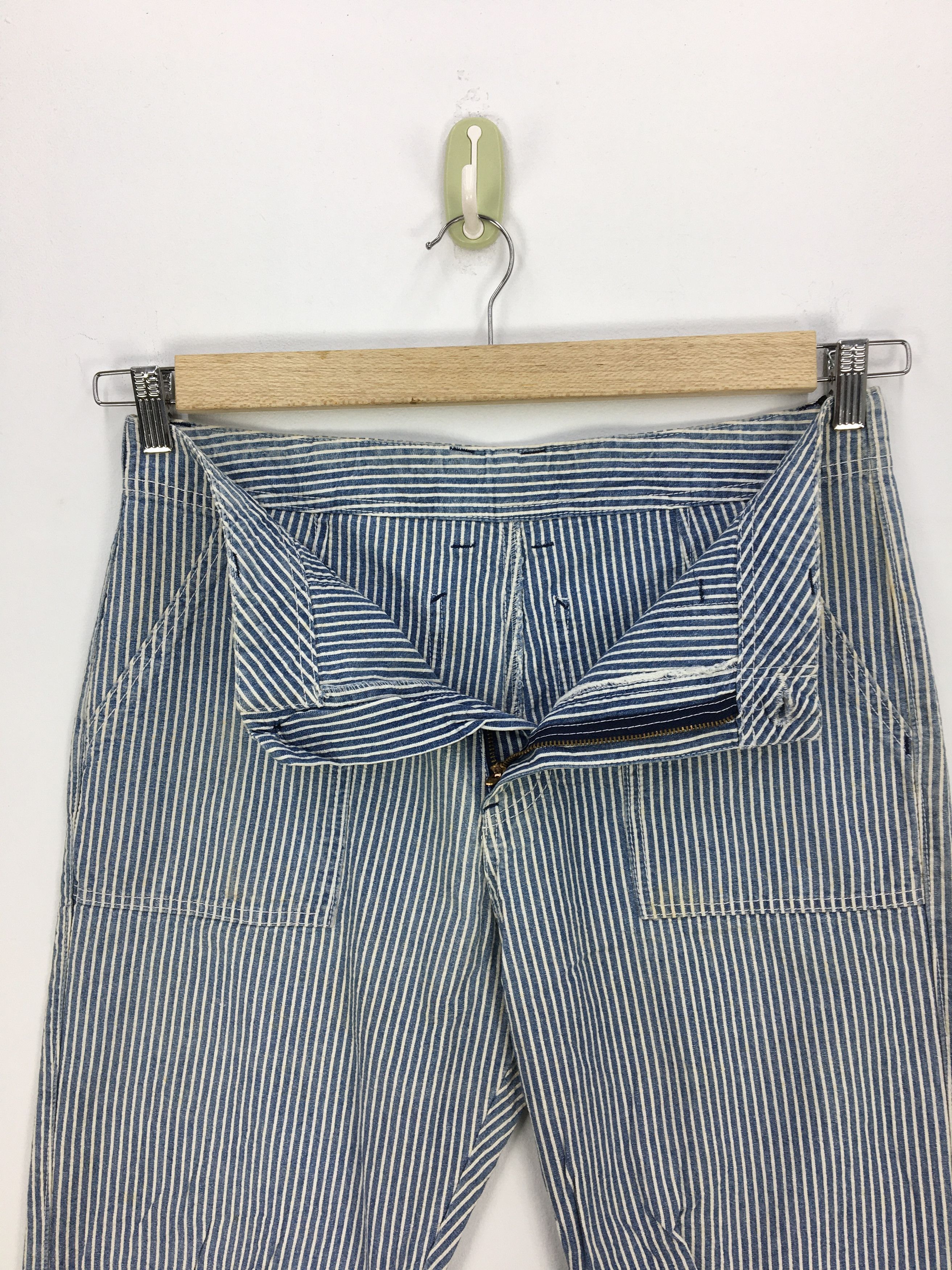 Japanese Brand × Vintage Vintage Japanese Hickory Workers Painter Pants - BS47329. Size US 32 / EU 48 - 10 Thumbnail