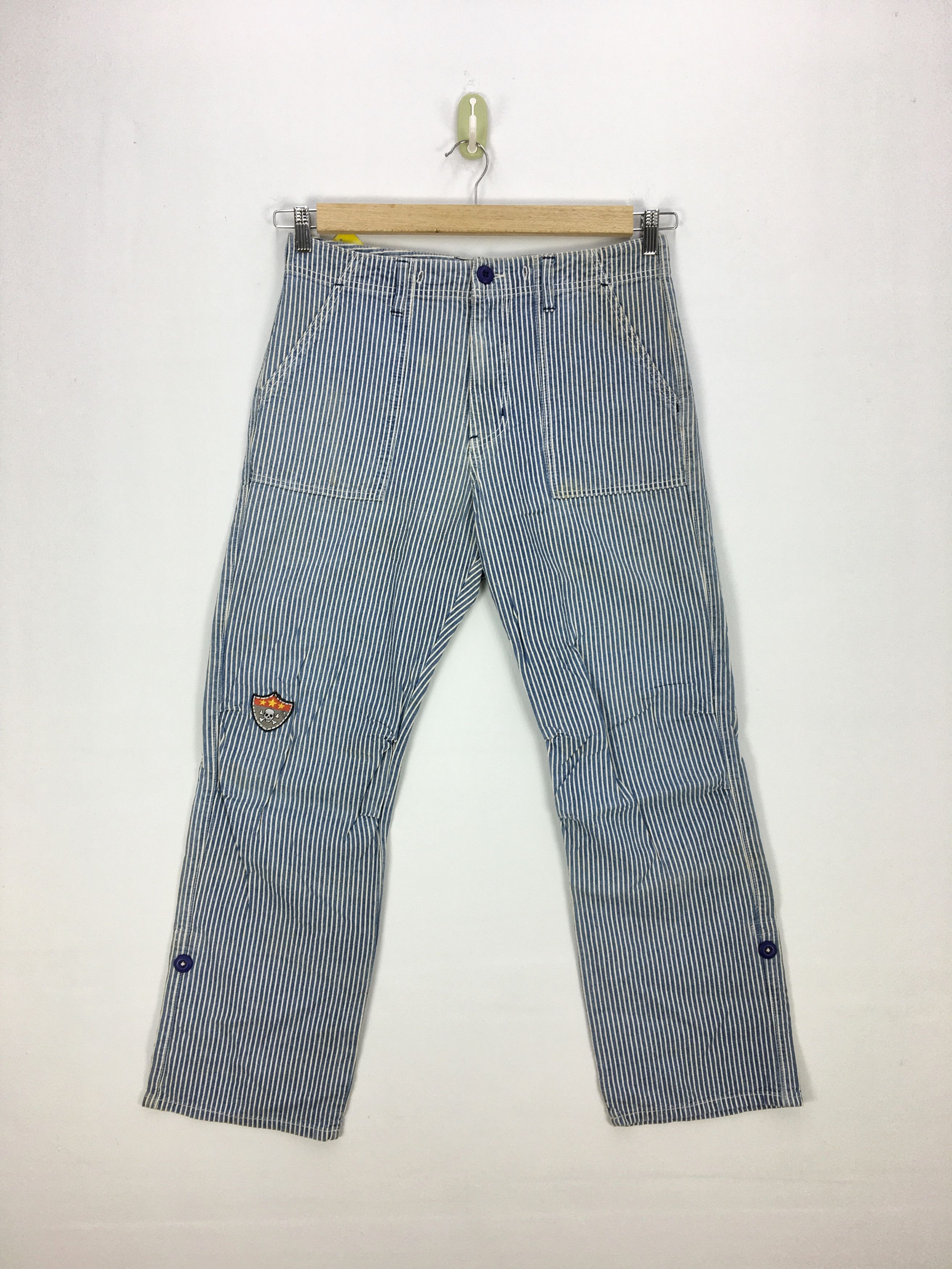 Japanese Brand × Vintage Vintage Japanese Hickory Workers Painter Pants - BS47329. Size US 32 / EU 48 - 1 Thumbnail
