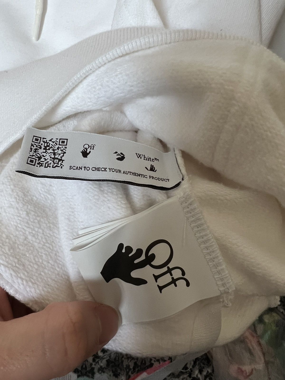 Off-White Off White Embroidered Paint Splatter Arrow Hoodie Size US L / EU 52-54 / 3 - 8 Thumbnail