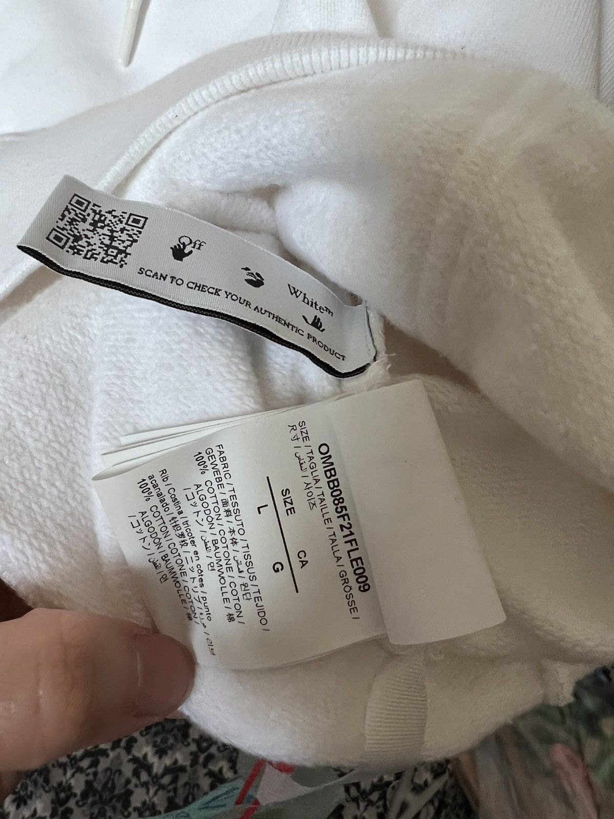 Off-White Off White Embroidered Paint Splatter Arrow Hoodie Size US L / EU 52-54 / 3 - 9 Thumbnail