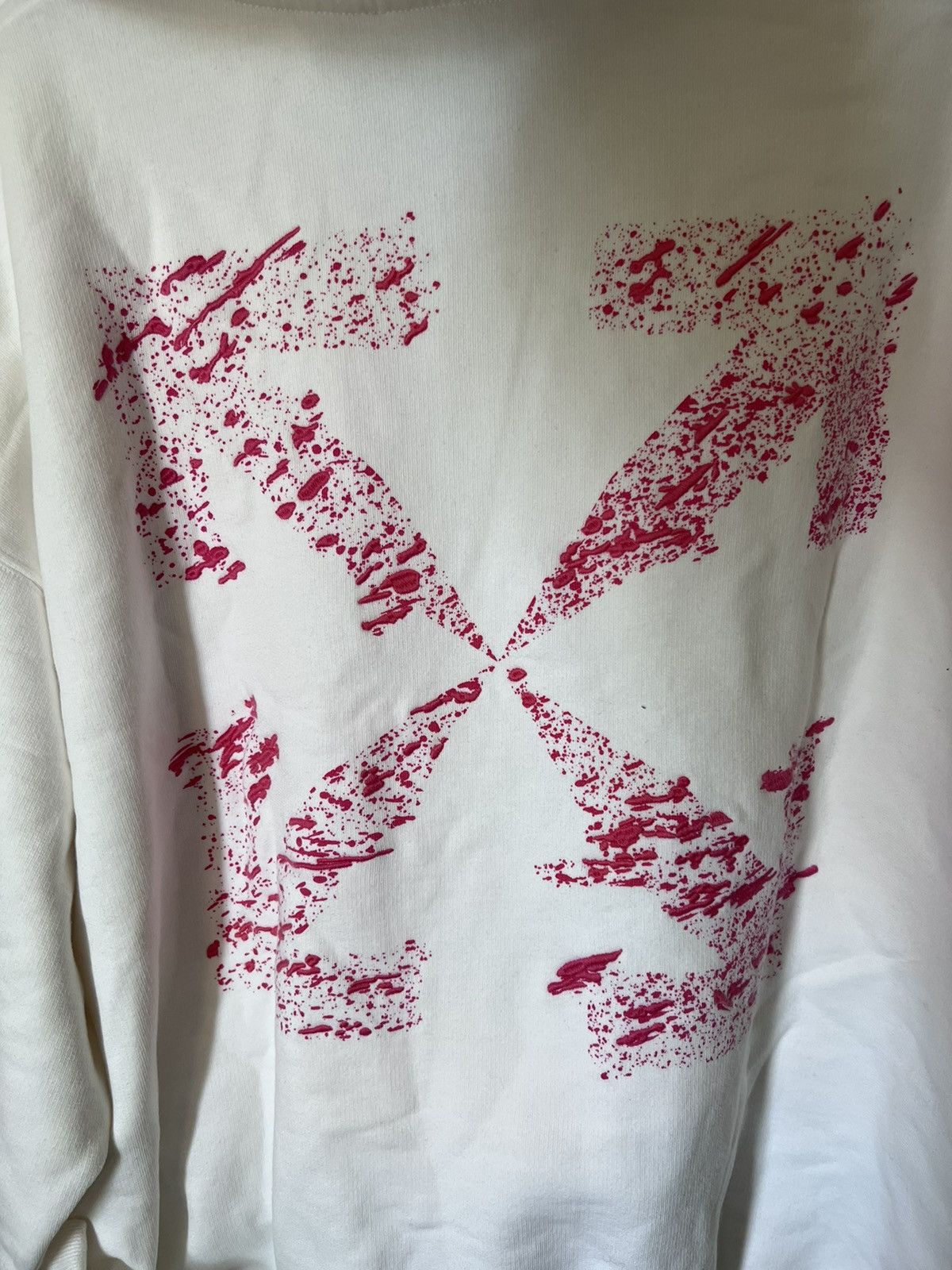 Off-White Off White Embroidered Paint Splatter Arrow Hoodie Size US L / EU 52-54 / 3 - 5 Thumbnail