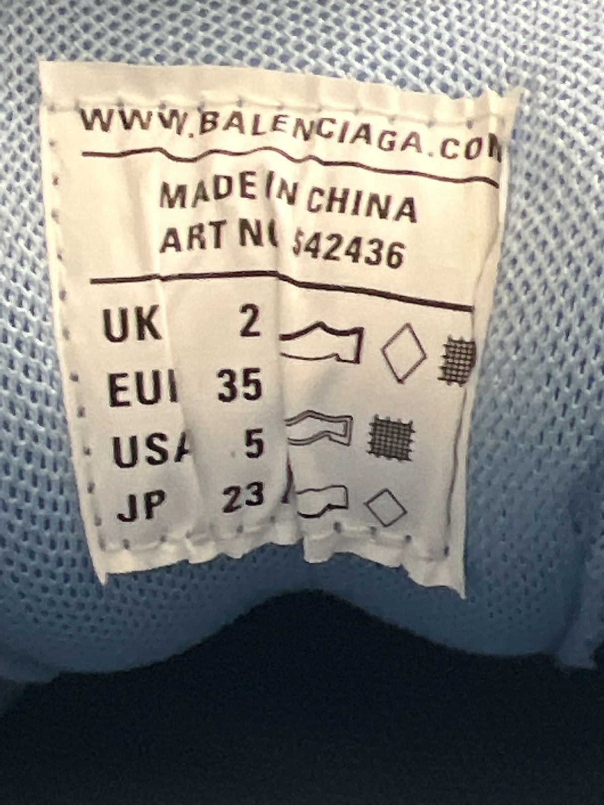 Balenciaga Balenciaga track sneaker light blue metallics Size US 5 / IT 35 - 10 Thumbnail