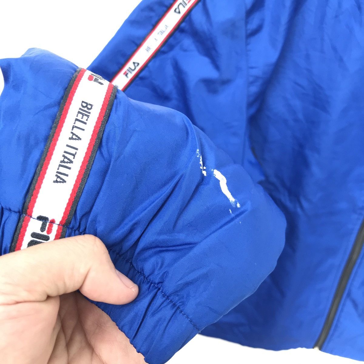 Fila × Vintage Vintage Fila Biele Italia Big Logo Spell Out nice Jacket Size US L / EU 52-54 / 3 - 5 Thumbnail