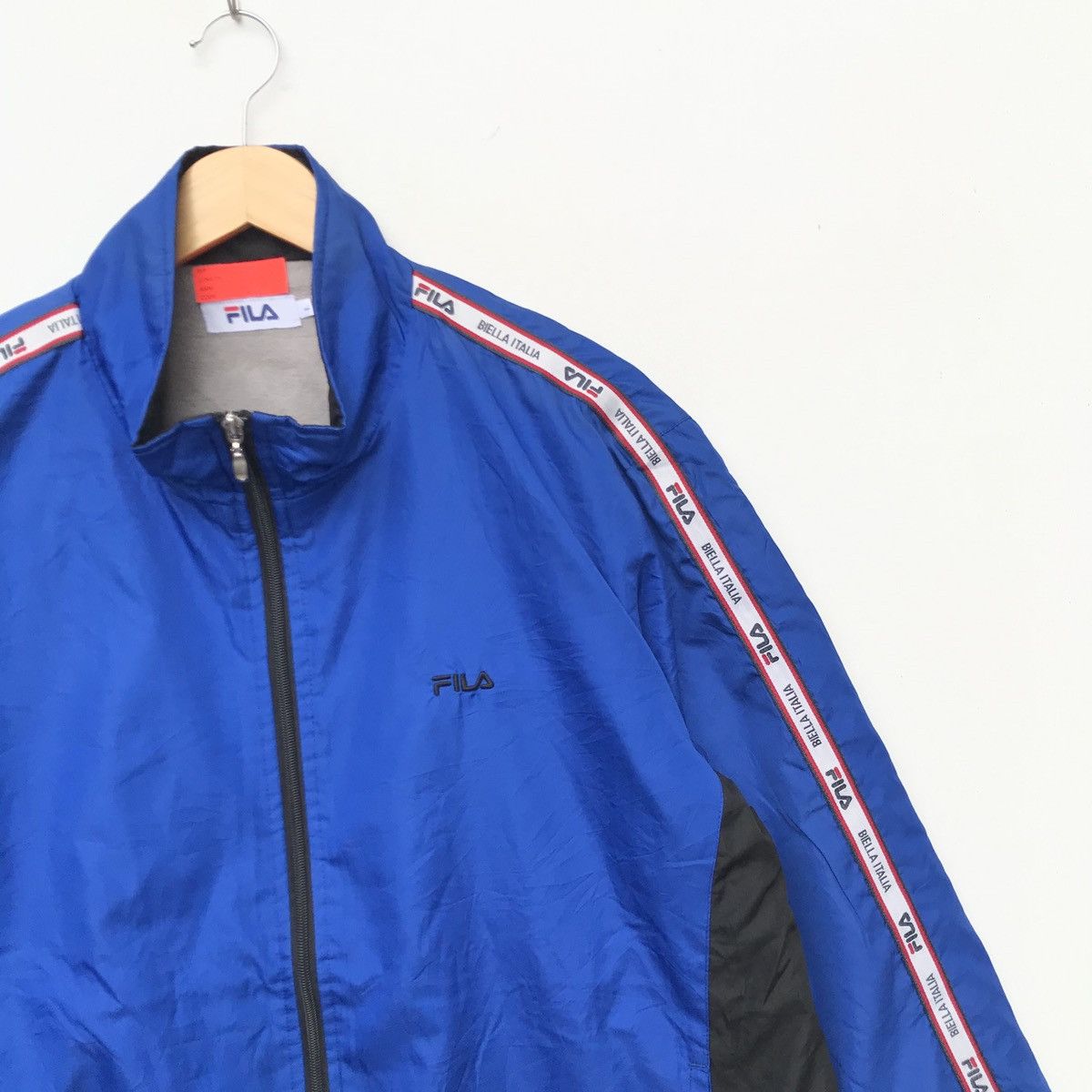 Fila × Vintage Vintage Fila Biele Italia Big Logo Spell Out nice Jacket Size US L / EU 52-54 / 3 - 2 Thumbnail