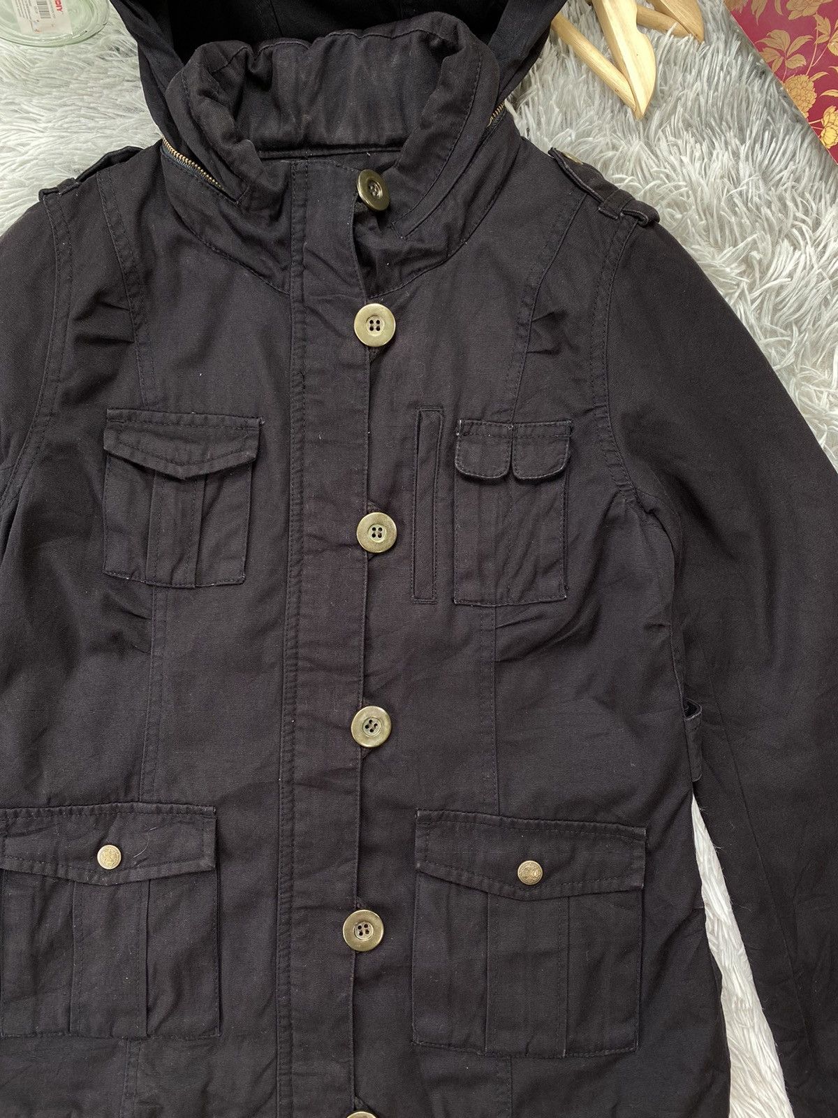 Japanese Brand × Vintage Vintage Japanese Brand Nicole White Jacket With Hoodie Size S / US 4 / IT 40 - 2 Thumbnail