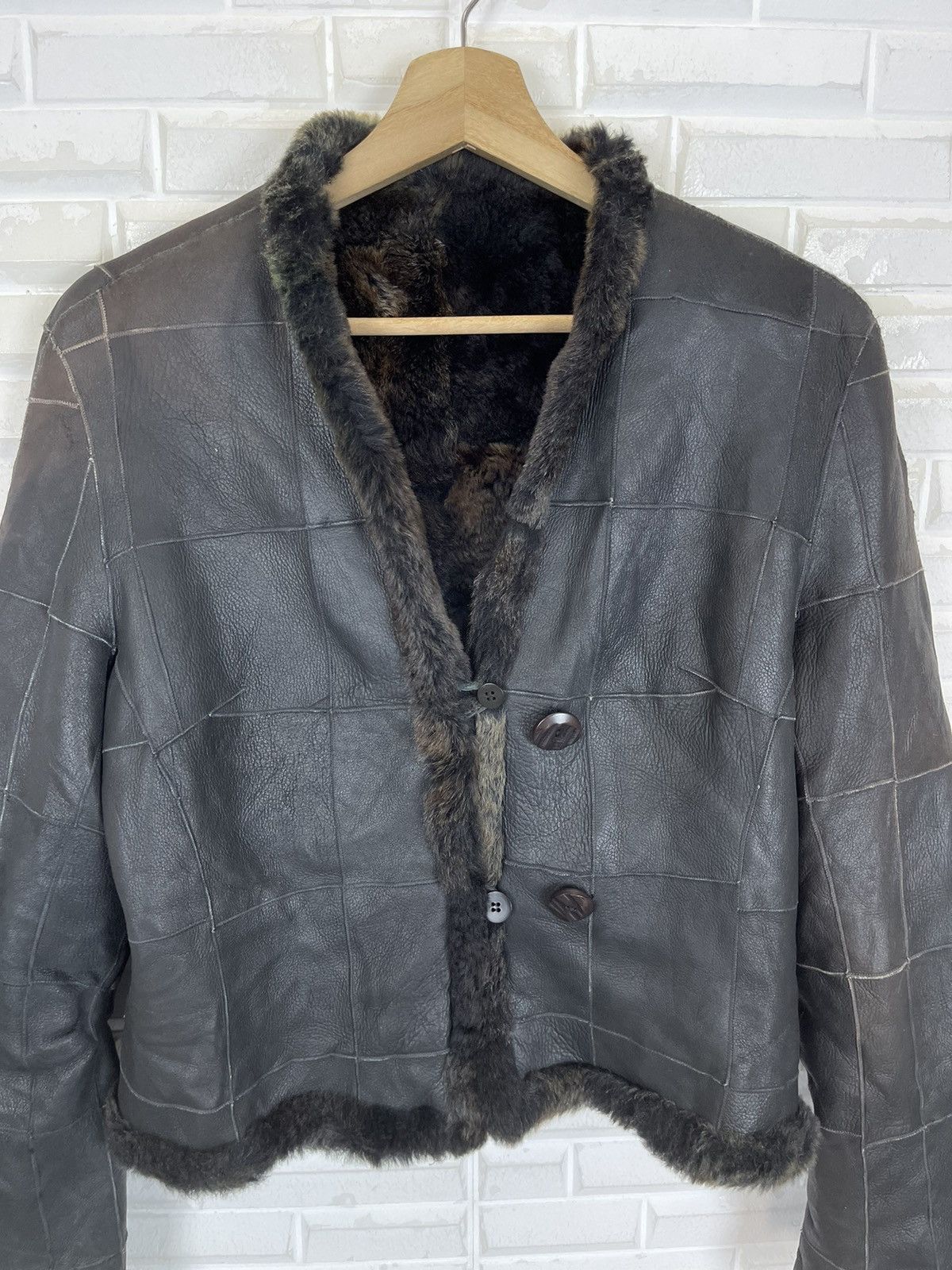 Vintage 🔥END SALE❌CROP FUR JACKET REVERSIBLE LUXURYWEAR SAGA MINK Size M / US 6-8 / IT 42-44 - 7 Thumbnail