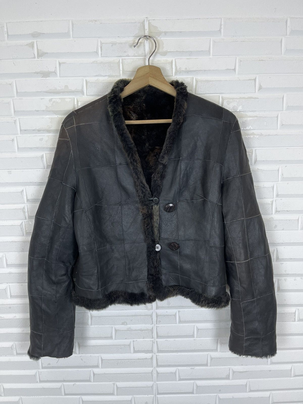 Vintage 🔥END SALE❌CROP FUR JACKET REVERSIBLE LUXURYWEAR SAGA MINK Size M / US 6-8 / IT 42-44 - 2 Thumbnail