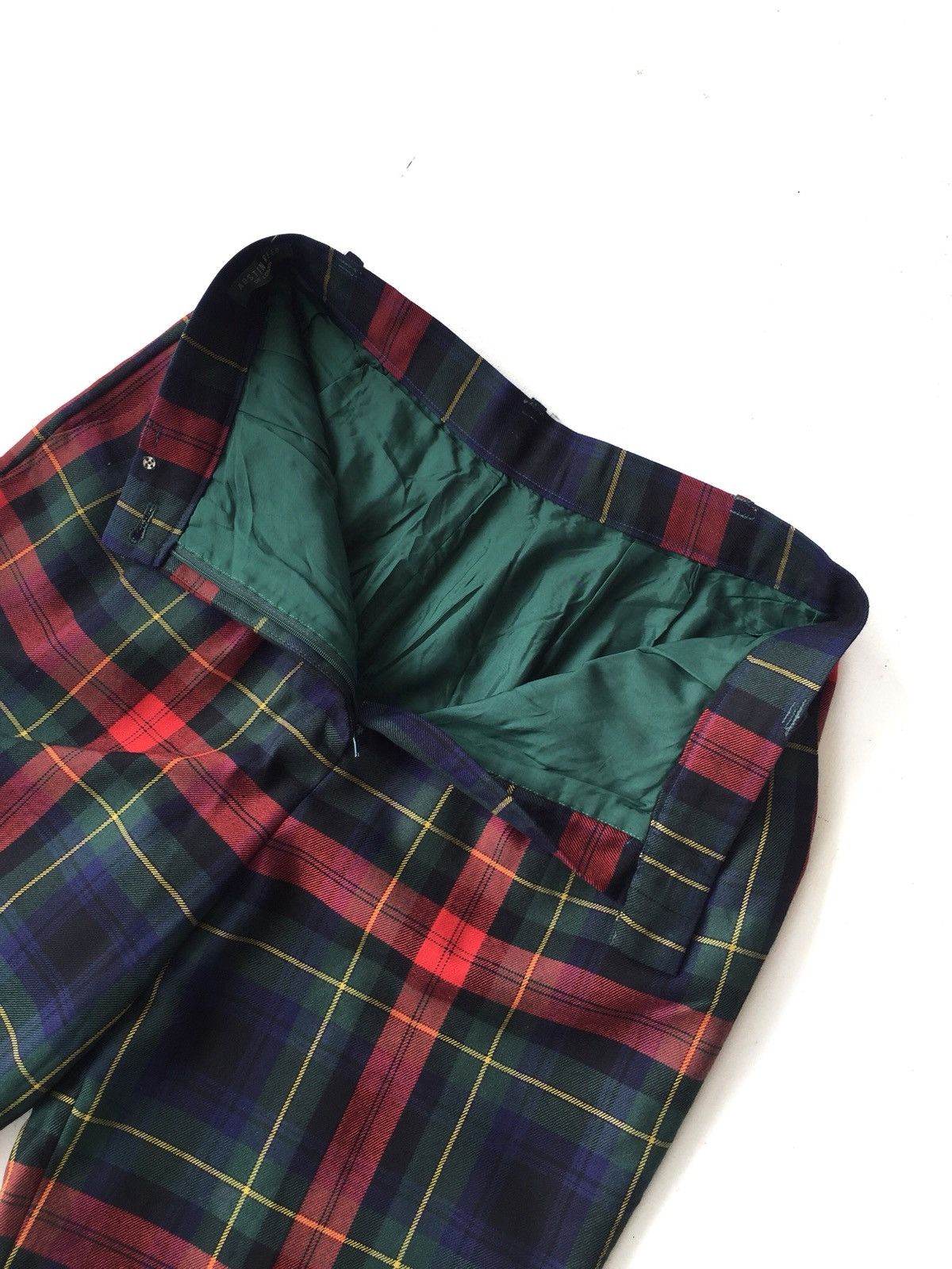 Austin Reed Austin Reed 🇬🇧 Check Plaid Gabardine Wool Pants Size US 28 / EU 44 - 4 Thumbnail