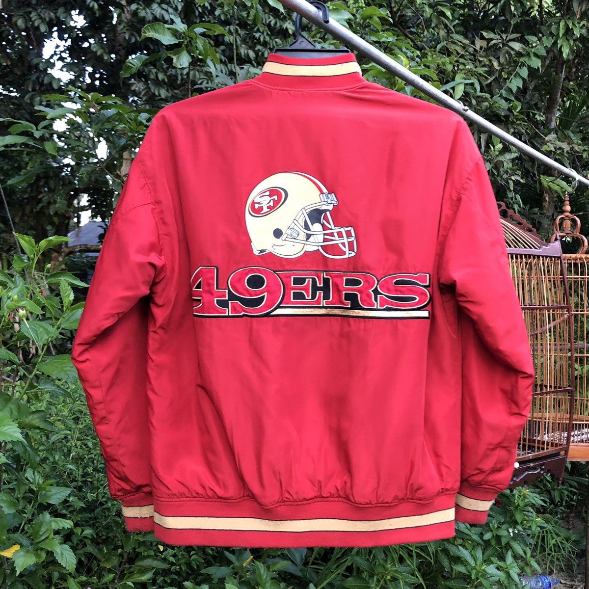 NFL NFL Team Apparel San Francisco Light Puffer Varsity Jacket Size US M / EU 48-50 / 2 - 4 Thumbnail