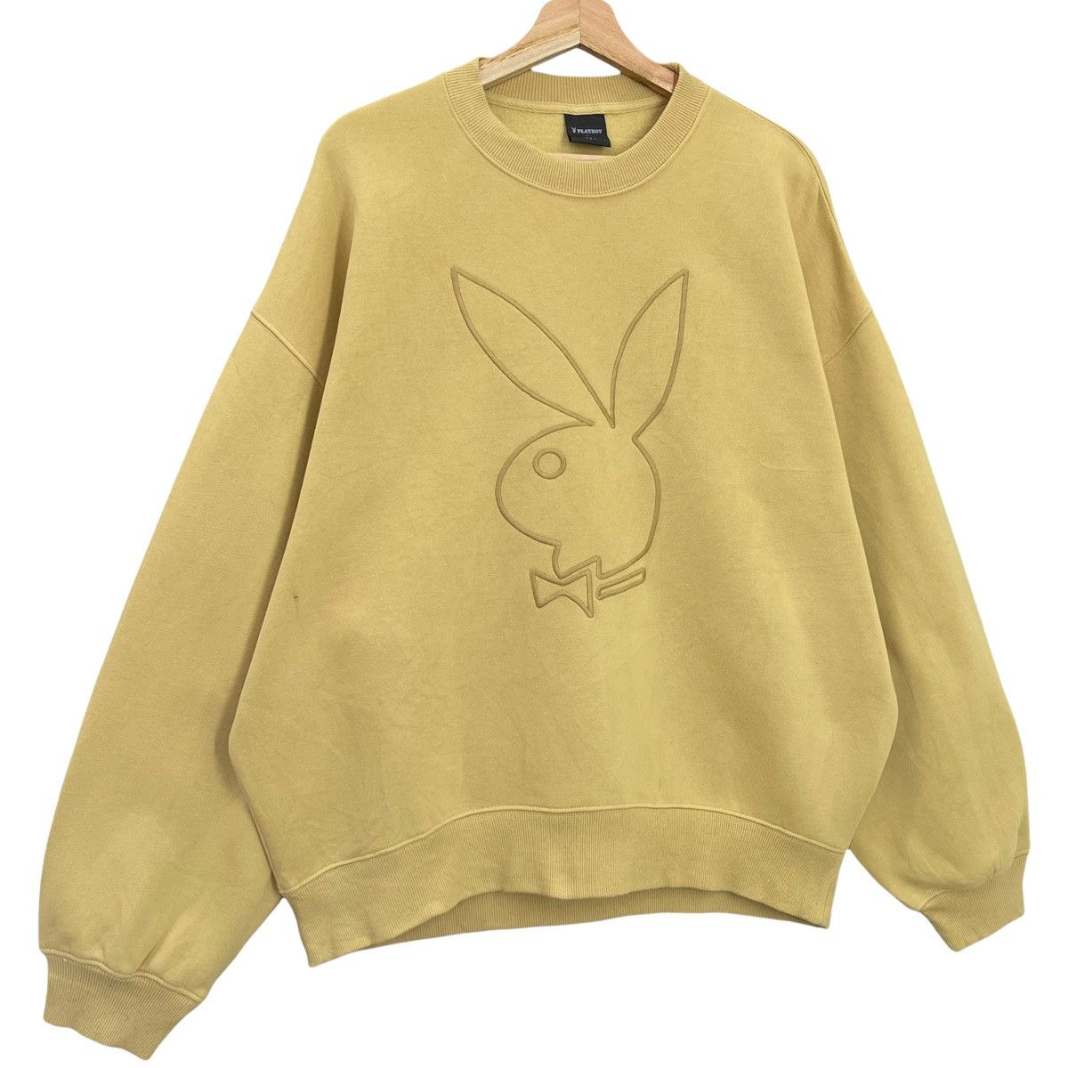 Japanese Brand × Playboy Playboy Big Logo Embroidered Crewneck Sweatshirt OverSize M Size US M / EU 48-50 / 2 - 2 Thumbnail