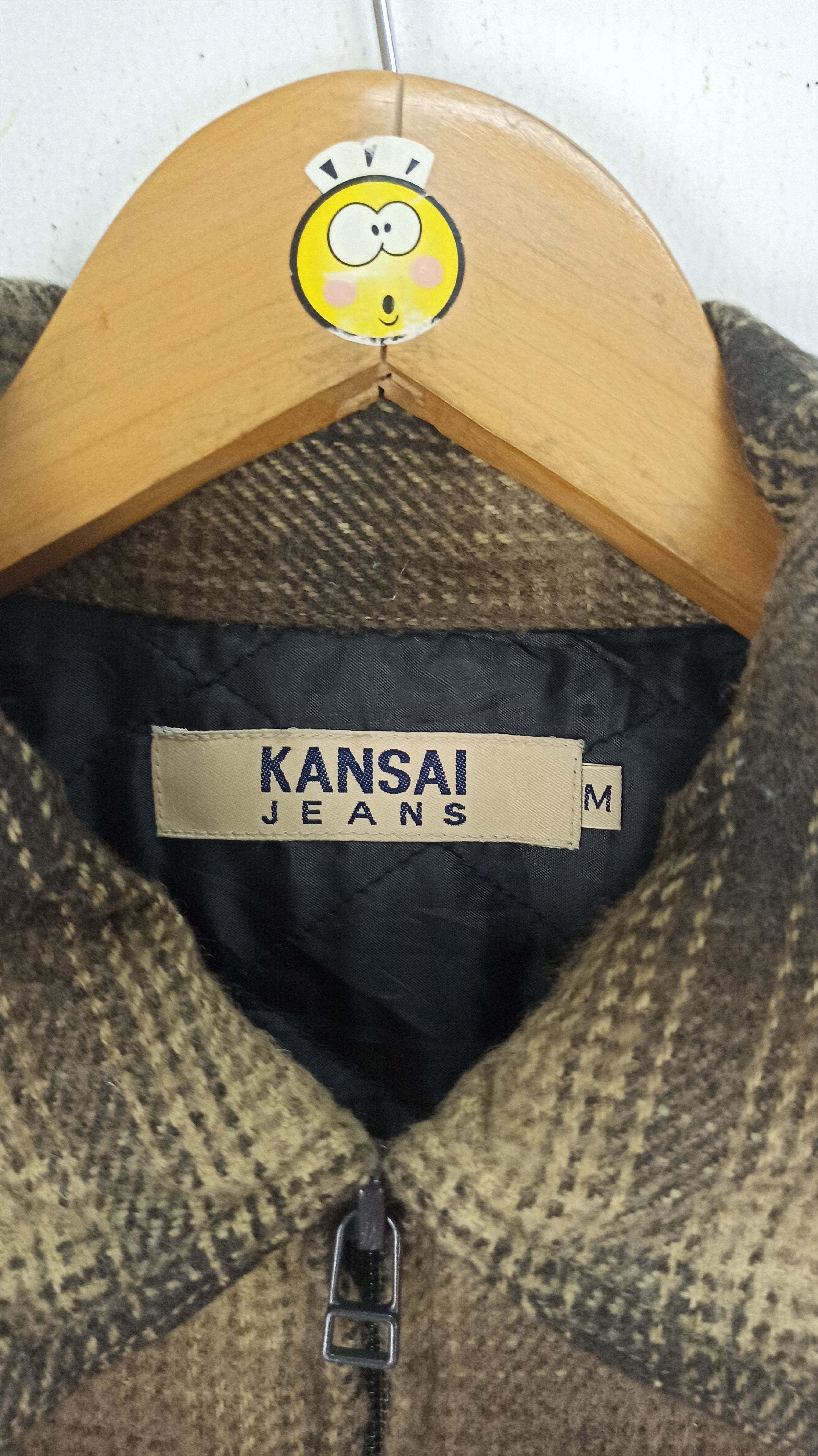Japanese Brand 🔥Rare🔥 Kansai Jeans Flannel Ups Button Wool Size US M / EU 48-50 / 2 - 8 Thumbnail