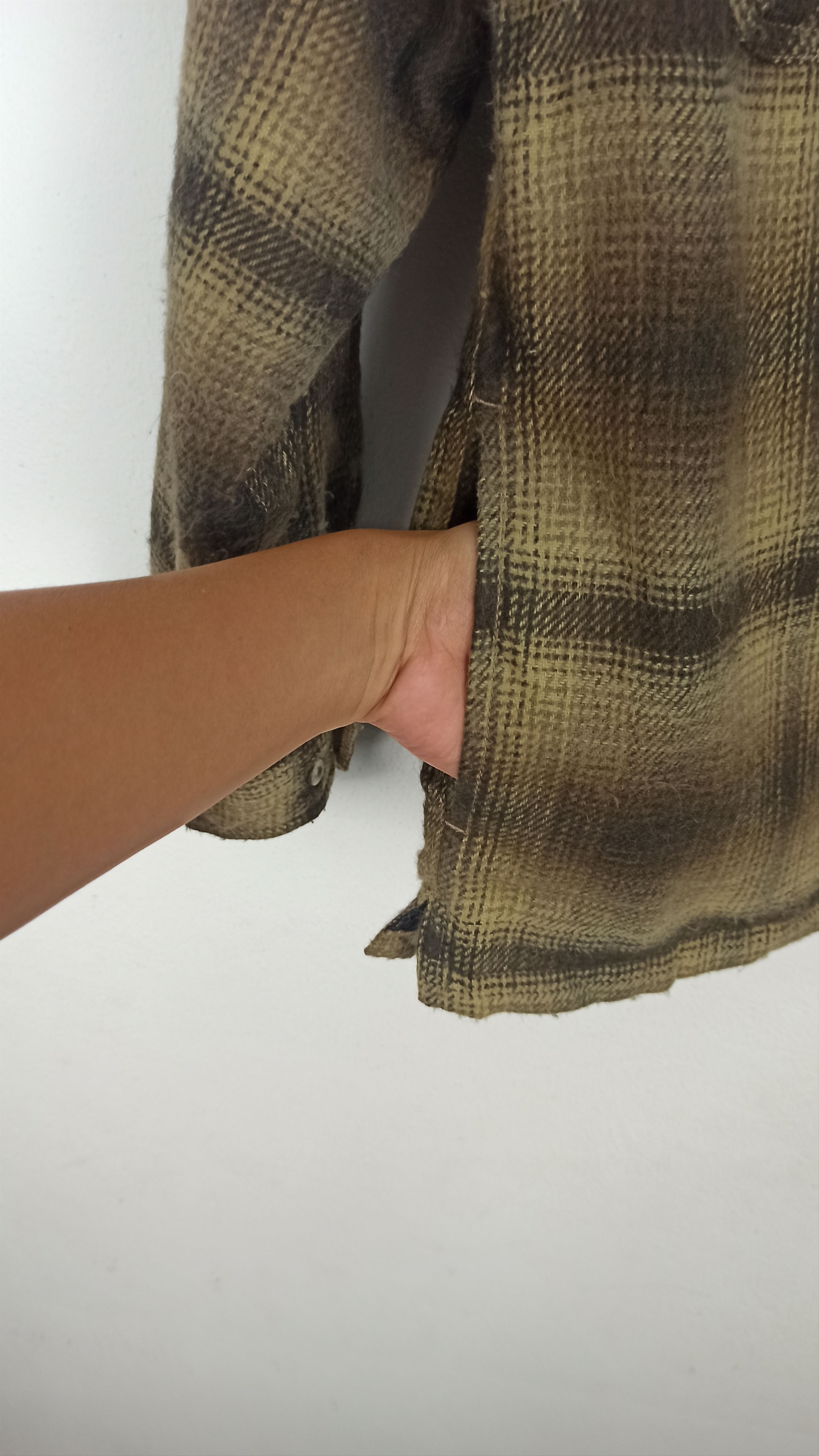 Japanese Brand 🔥Rare🔥 Kansai Jeans Flannel Ups Button Wool Size US M / EU 48-50 / 2 - 7 Thumbnail