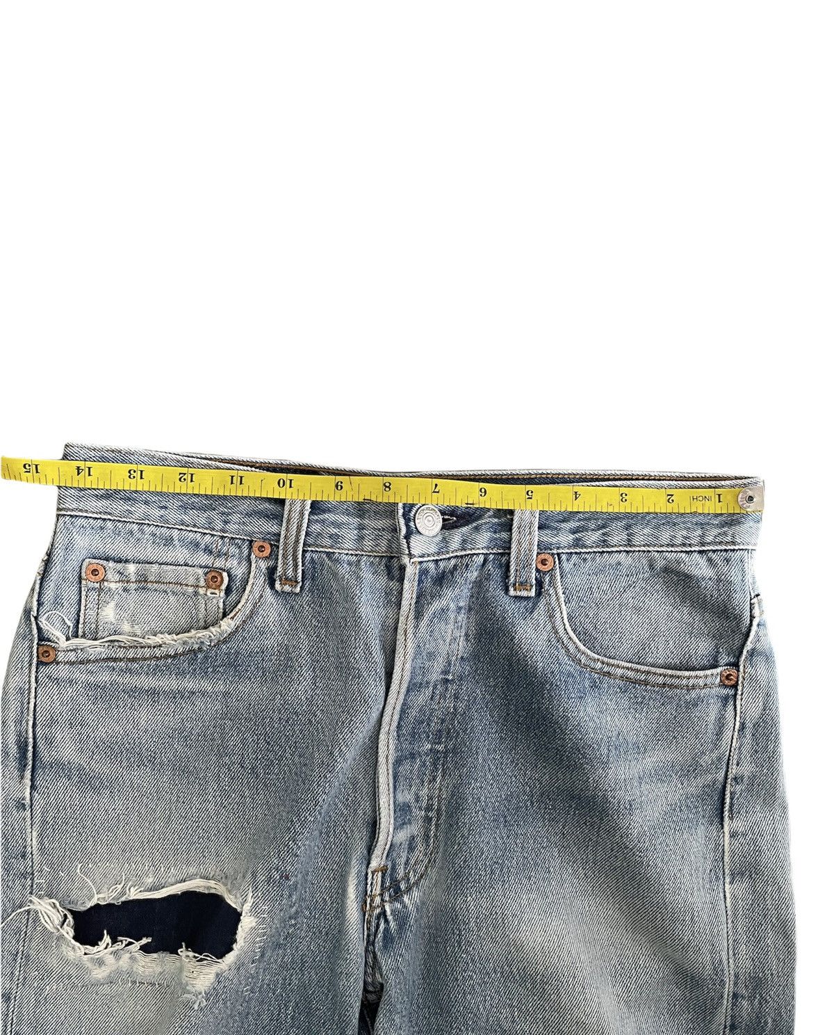 Levi's Levi’s 501 e 1993 Usa Aging Rework Denim Size US 29 - 2 Thumbnail