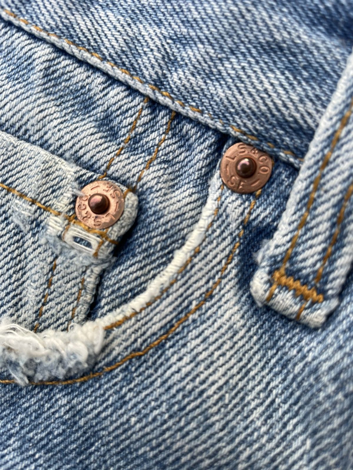 Levi's Levi’s 501 e 1993 Usa Aging Rework Denim Size US 29 - 18 Thumbnail