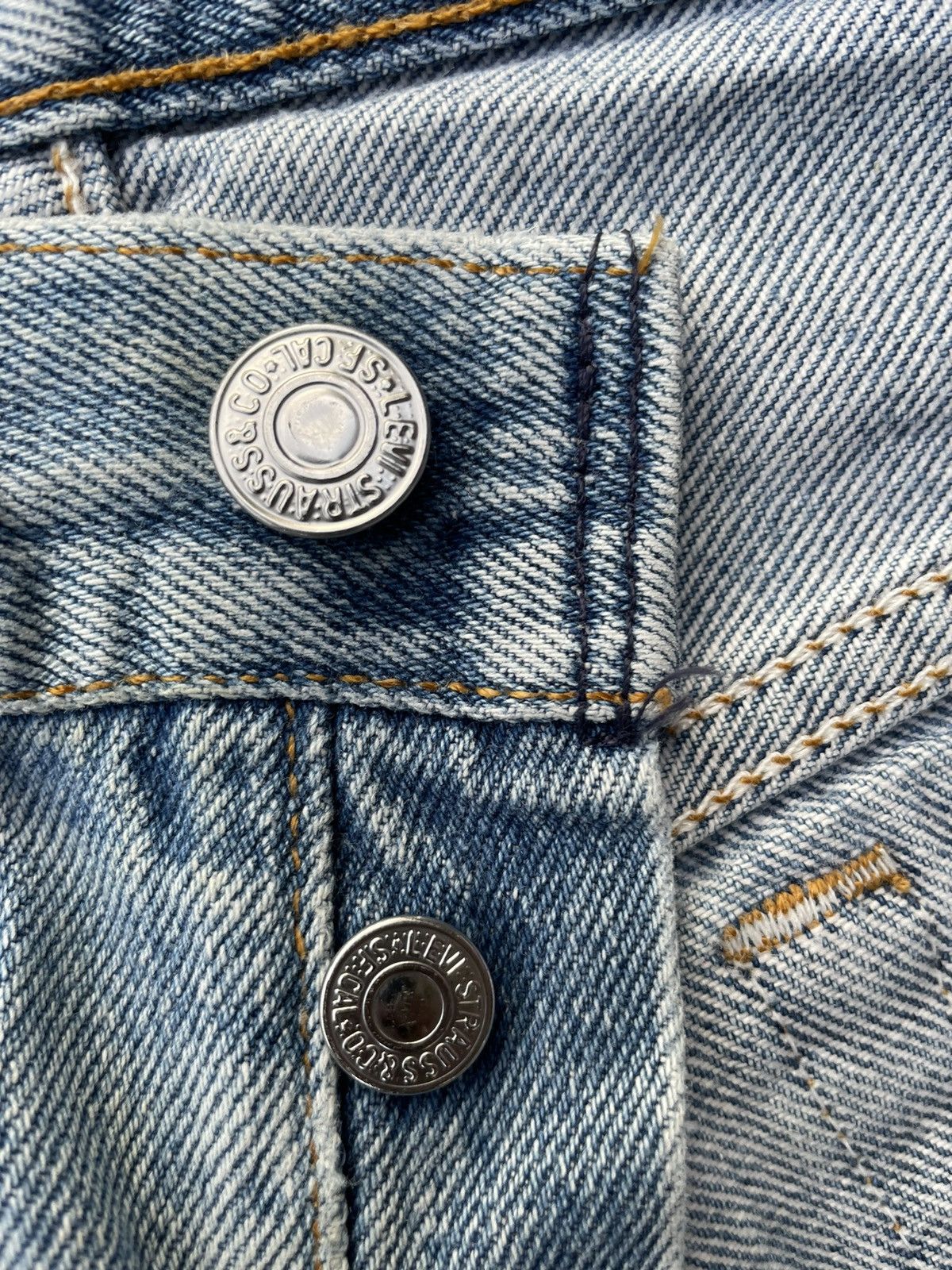 Levi's Levi’s 501 e 1993 Usa Aging Rework Denim Size US 29 - 19 Thumbnail