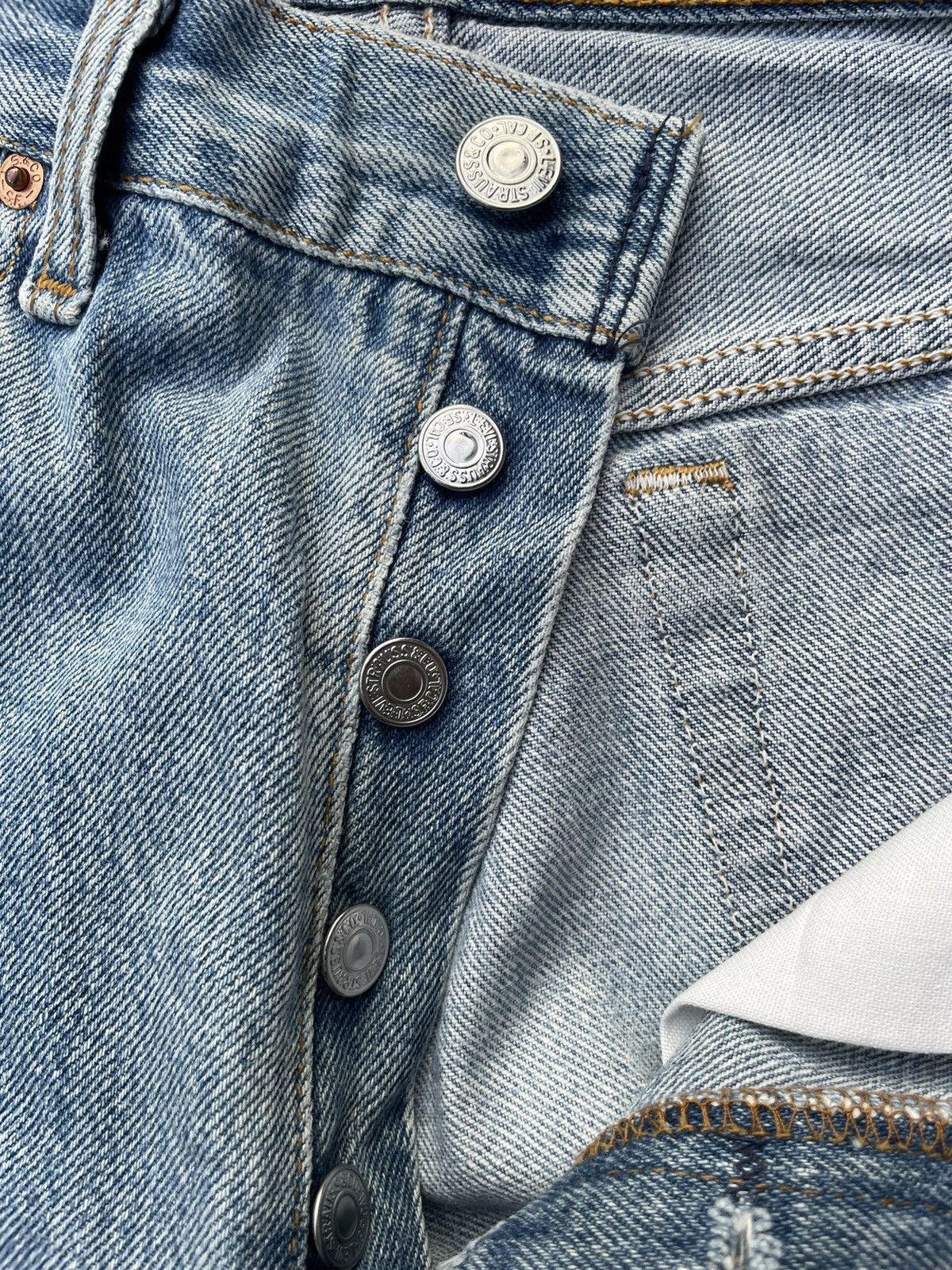 Levi's Levi’s 501 e 1993 Usa Aging Rework Denim Size US 29 - 20 Thumbnail