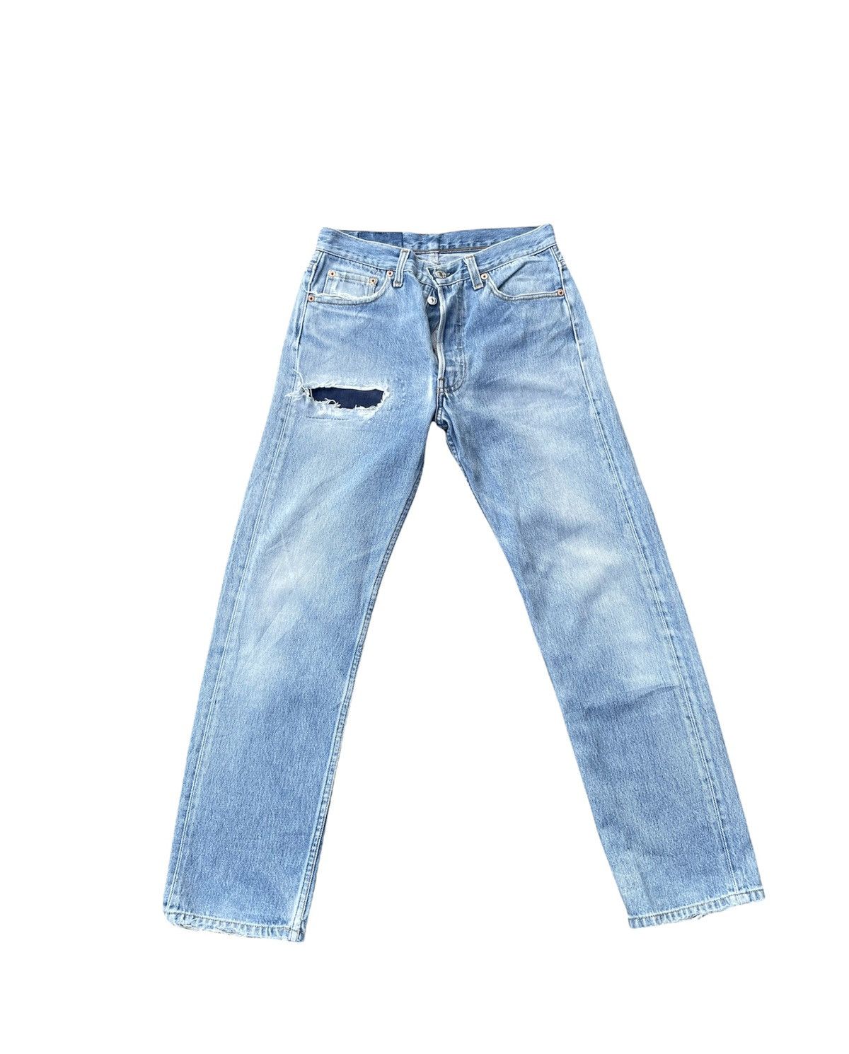Levi's Levi’s 501 e 1993 Usa Aging Rework Denim Size US 29 - 1 Thumbnail