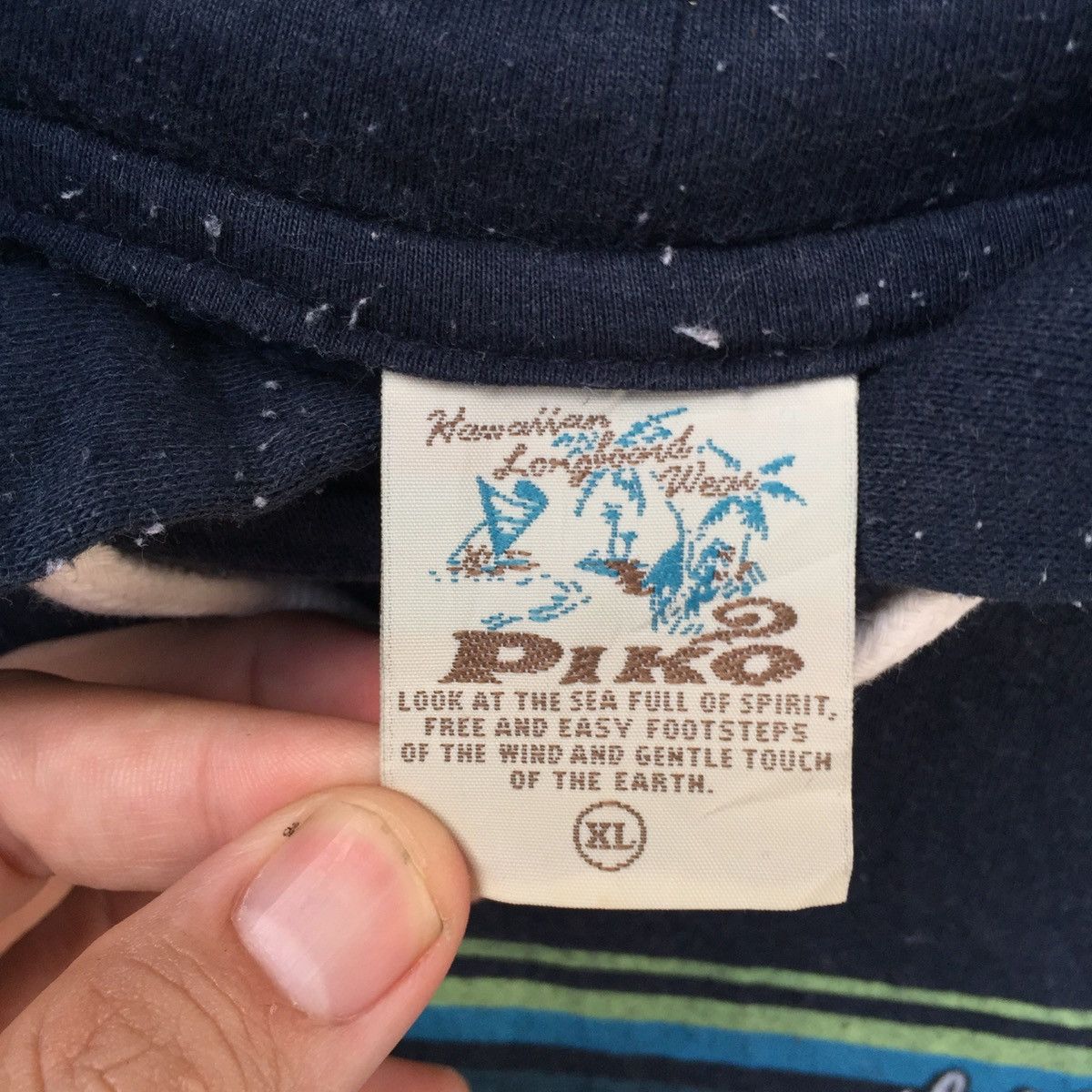 Vintage Vintage Piko Hoodie Surfing team spell out nice design Size US XL / EU 56 / 4 - 6 Thumbnail