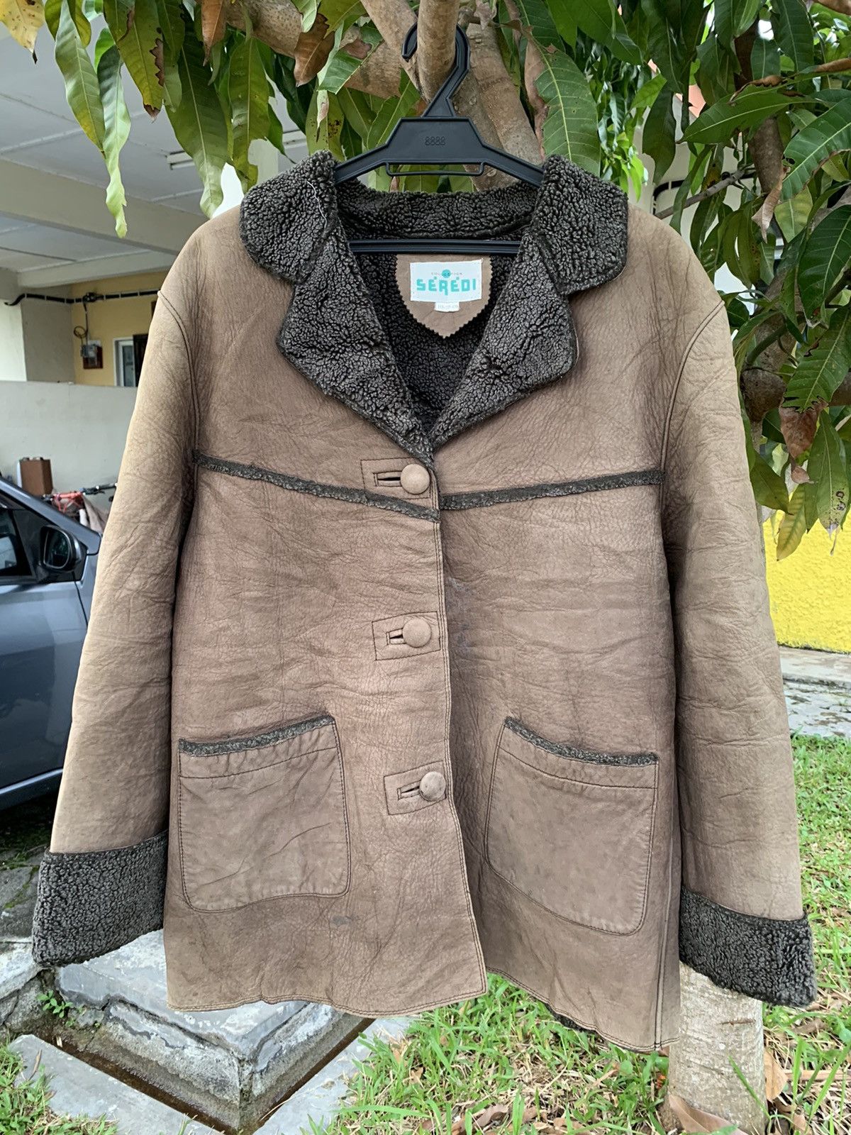 Vintage Vintage leather shearling sherpa jacket Size US M / EU 48-50 / 2 - 1 Thumbnail