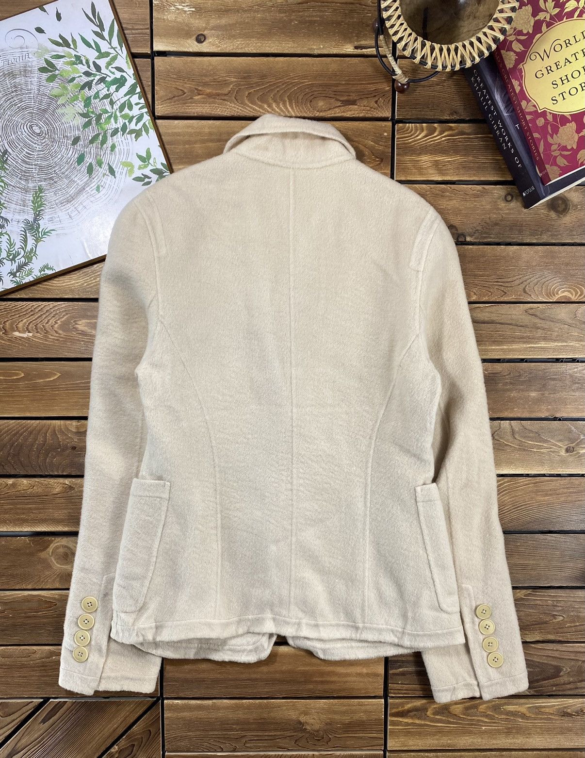 DKNY × Vintage Vintahe Dkny Blazer For Women Casual Fleece Size 4 Size S / US 4 / IT 40 - 9 Thumbnail