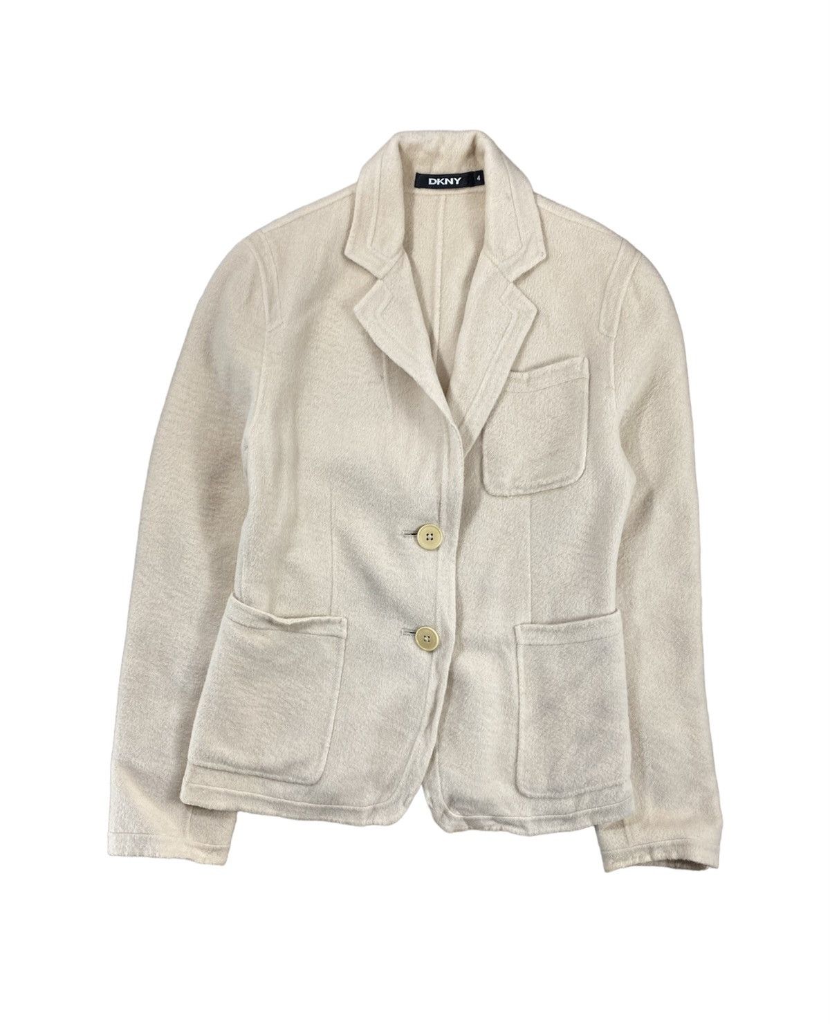 DKNY × Vintage Vintahe Dkny Blazer For Women Casual Fleece Size 4 Size S / US 4 / IT 40 - 1 Thumbnail
