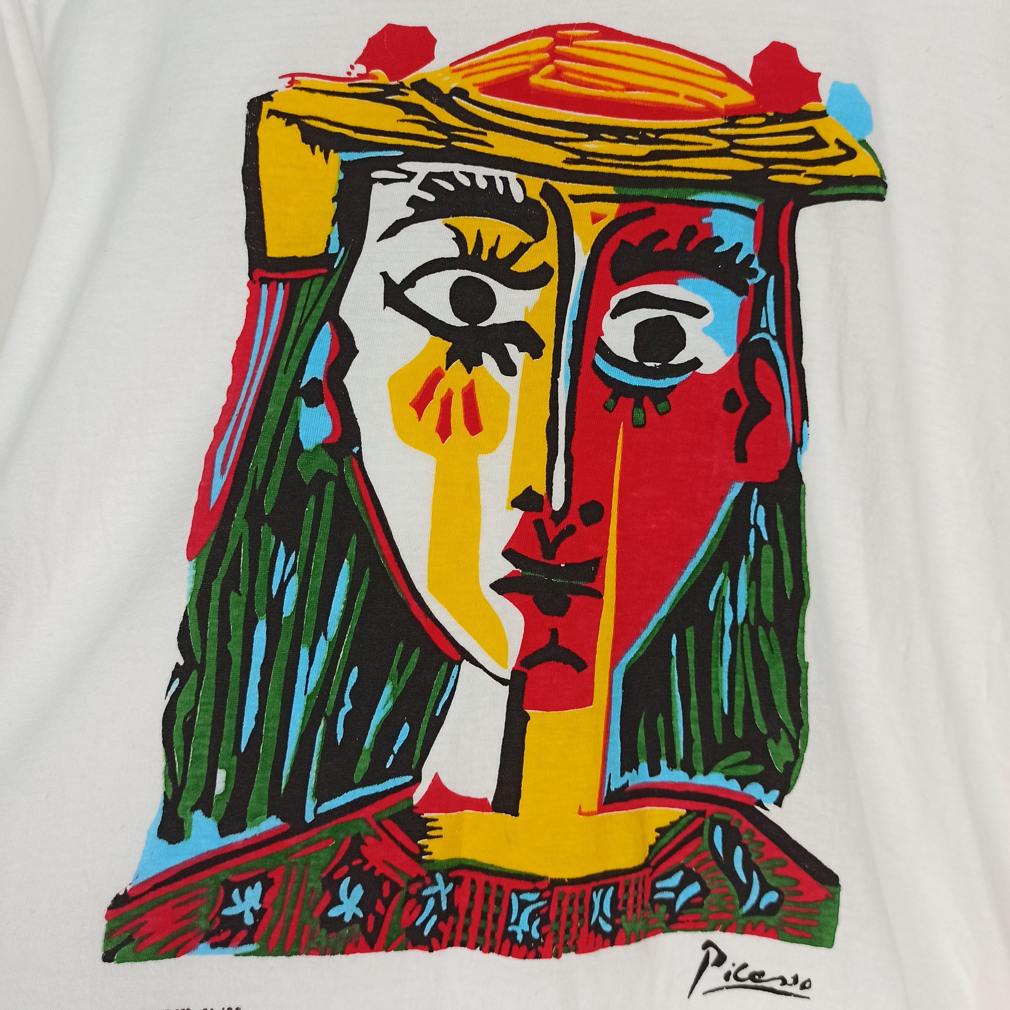Vintage Vintage 90's Picasso Copyright Spadem 91/92 Tshirt Size US M / EU 48-50 / 2 - 3 Thumbnail