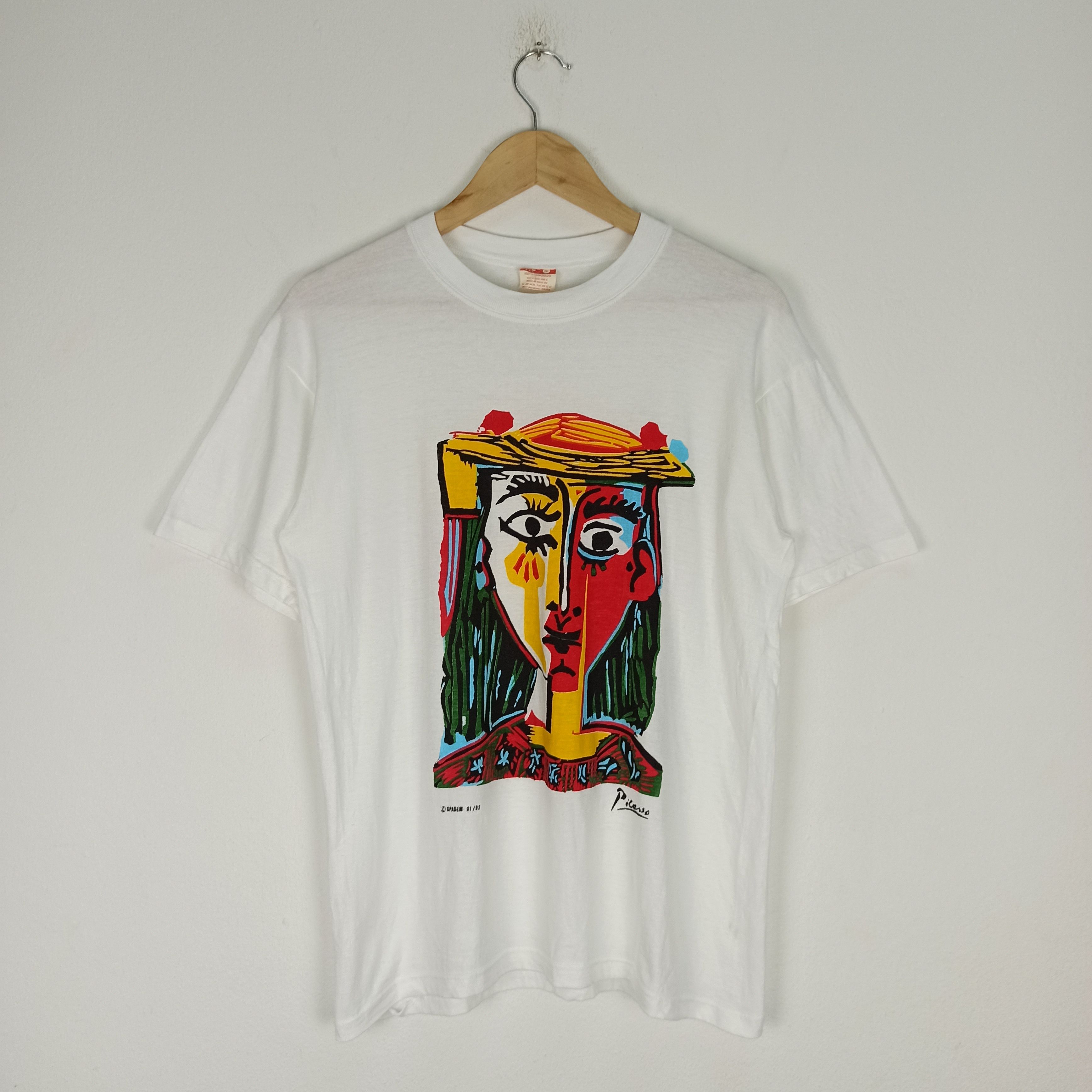 Vintage 90's Picasso Copyright Spadem 91/92 Tshirt