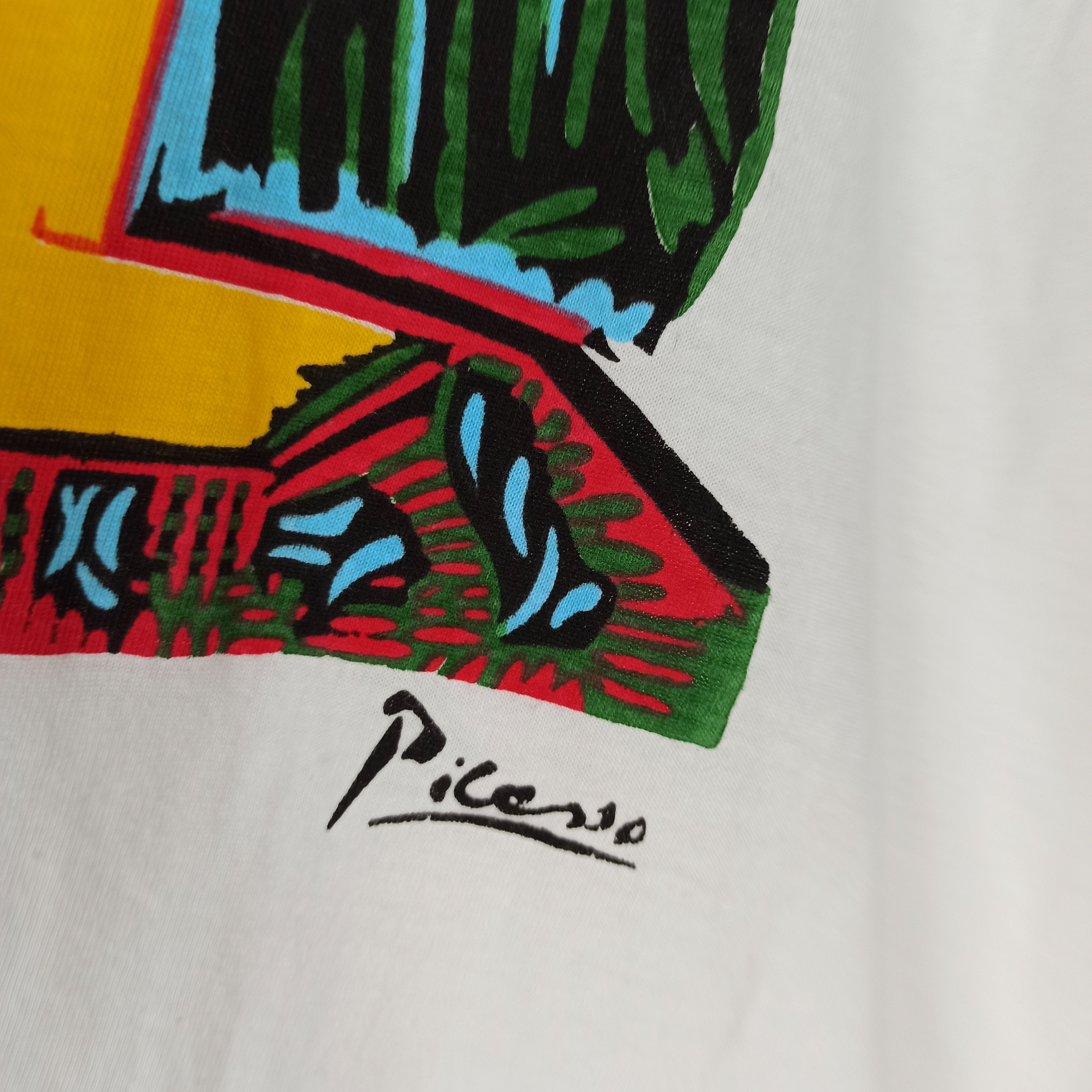 Vintage Vintage 90's Picasso Copyright Spadem 91/92 Tshirt Size US M / EU 48-50 / 2 - 4 Thumbnail