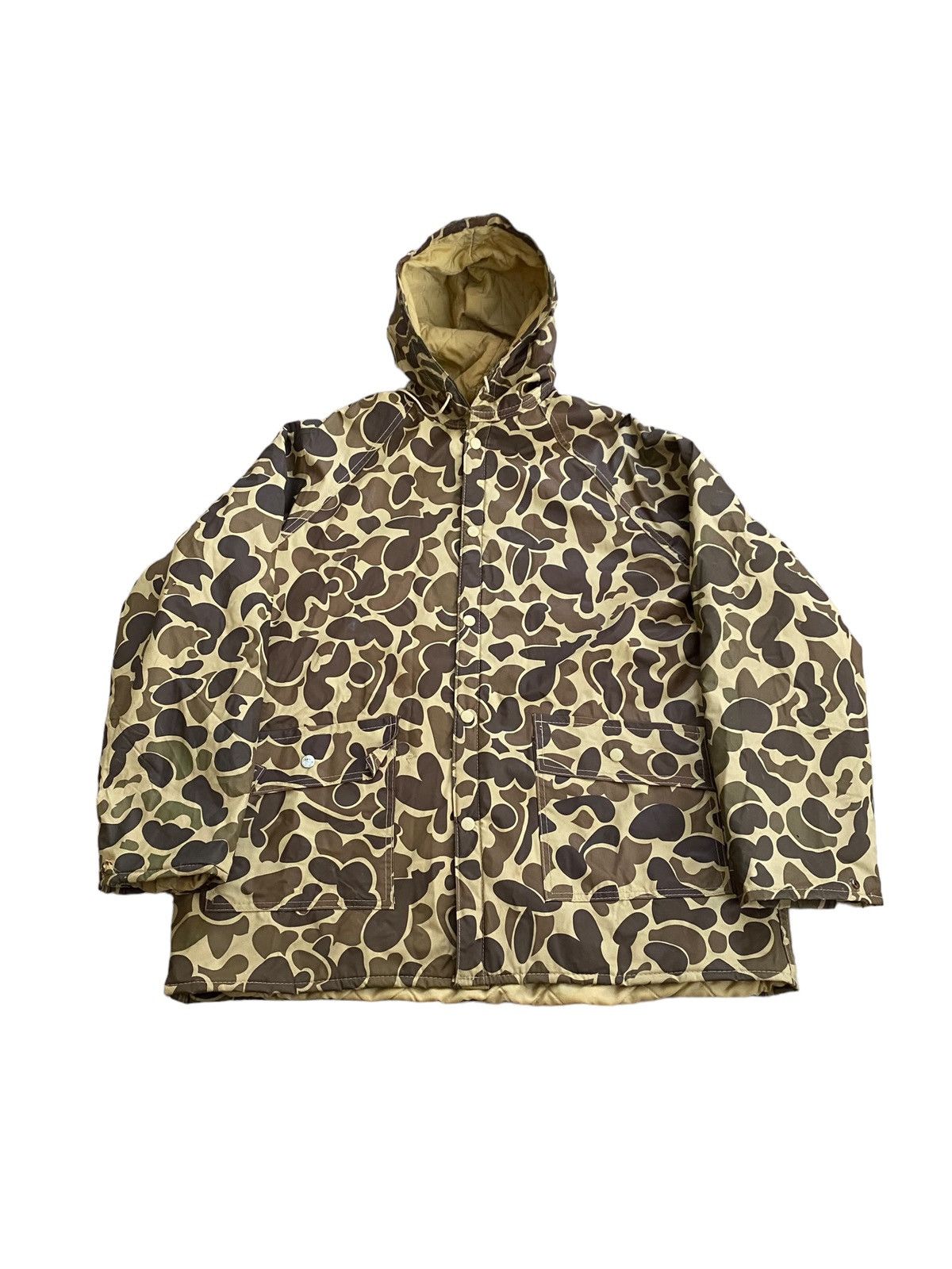 Japanese Brand × Vintage Vintage baggy distressed duck camo hooded skater parka 1990s Size US L / EU 52-54 / 3 - 1 Preview