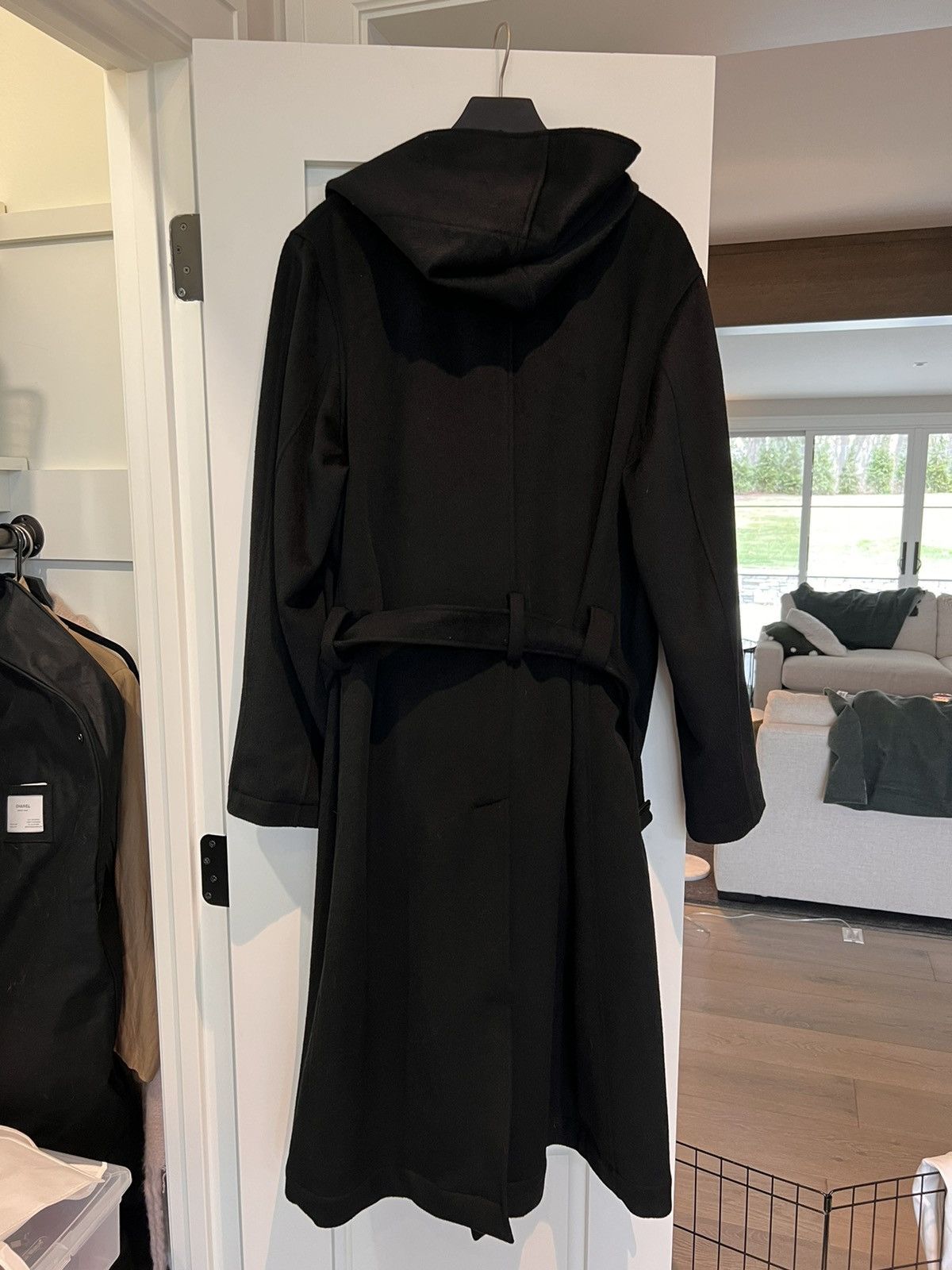 Yohji Yamamoto Stunning Yohji Black Cashmere Hooded Robe Size US L / EU 52-54 / 3 - 8 Thumbnail