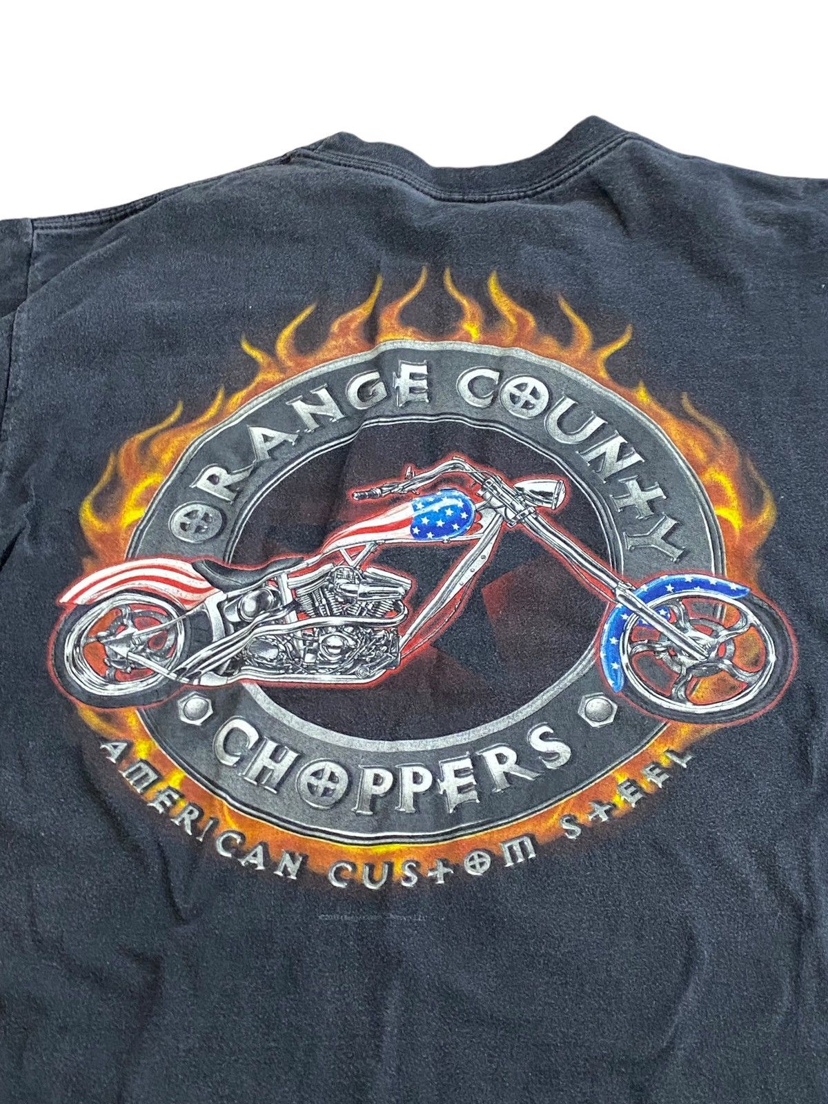 Vintage Vintage baggy sun faded Orange County choppers T-shirt Size US L / EU 52-54 / 3 - 4 Thumbnail