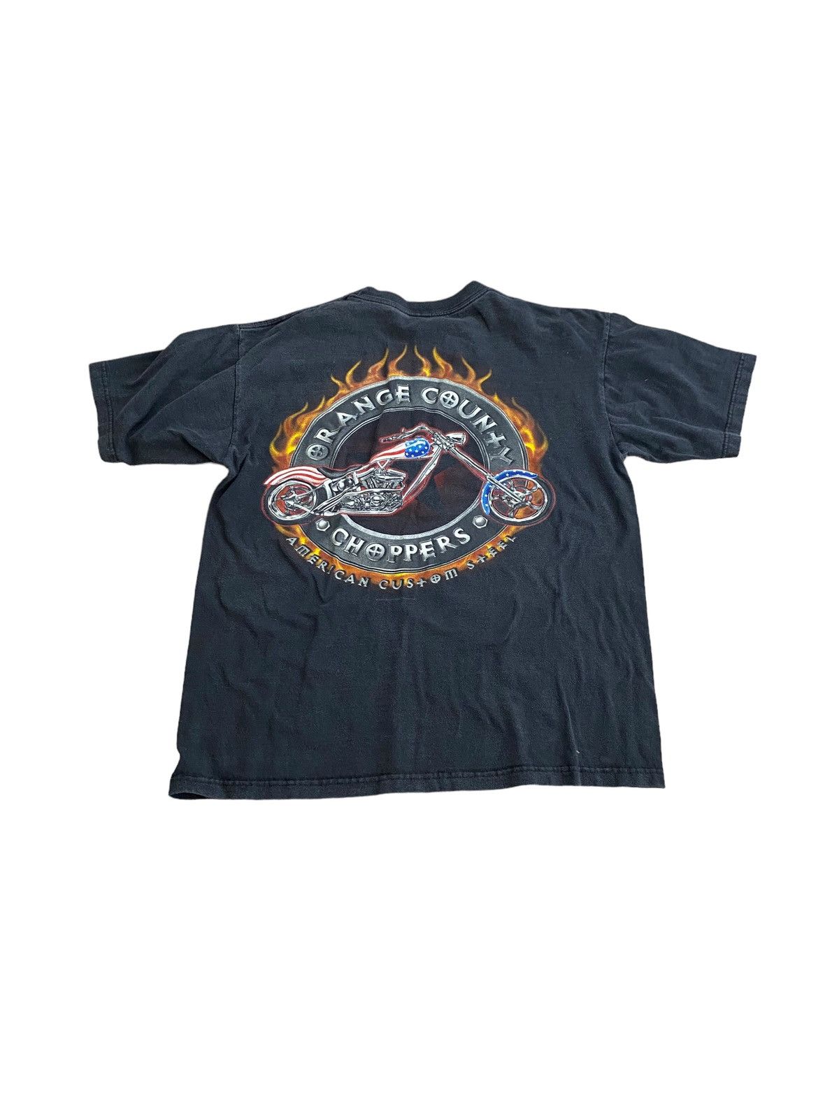 Vintage Vintage baggy sun faded Orange County choppers T-shirt Size US L / EU 52-54 / 3 - 1 Thumbnail