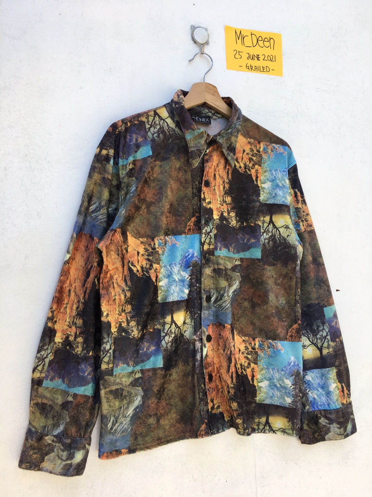 Other Vintage Rare Nature Art Print Velvet Buttons Shirt Size US M / EU 48-50 / 2 - 2 Thumbnail